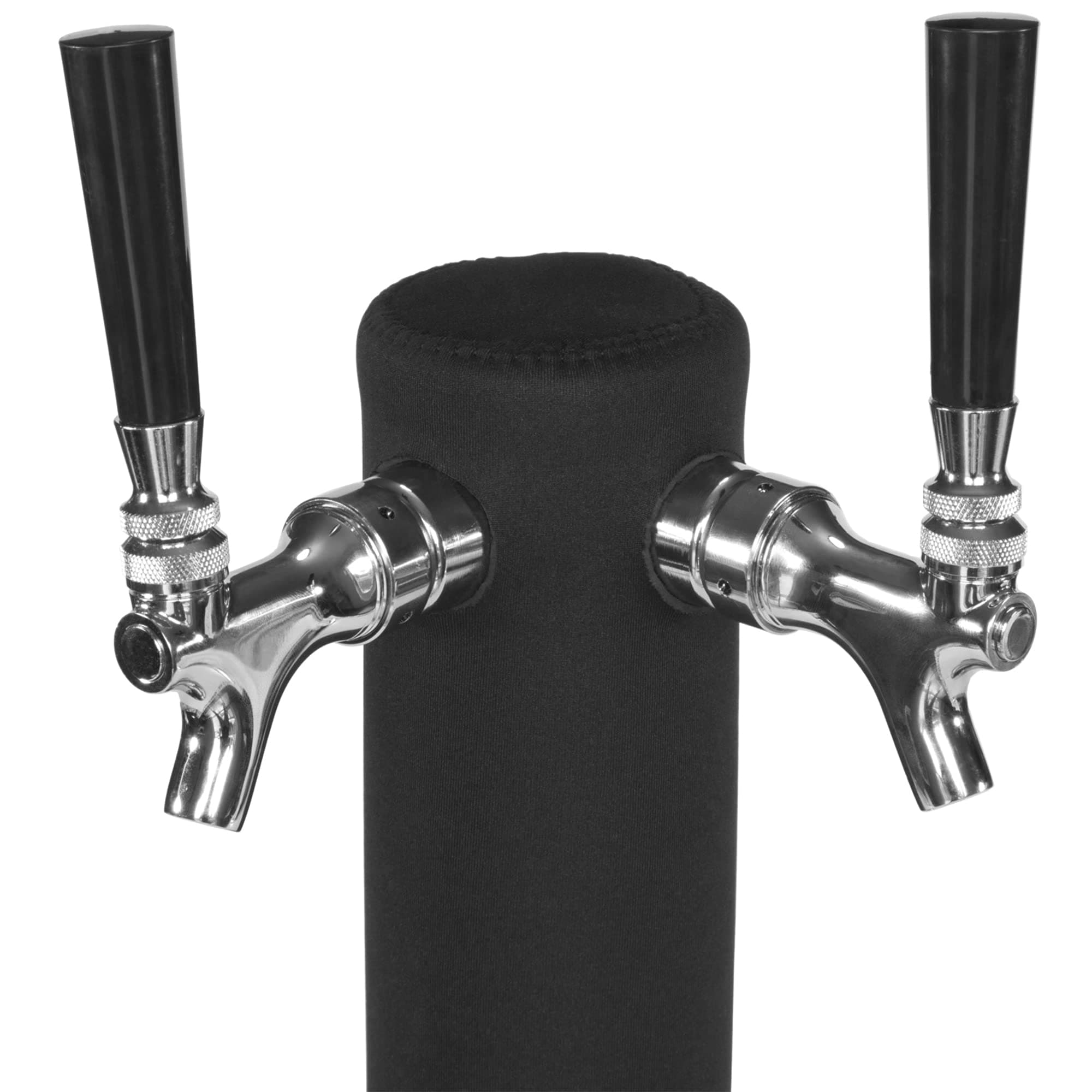 Keg Tower Insulator is a, Neoprene Cover Designed for Enhanced Beer Dispensing by reducing Foam and ensuring ice-Cold pours.