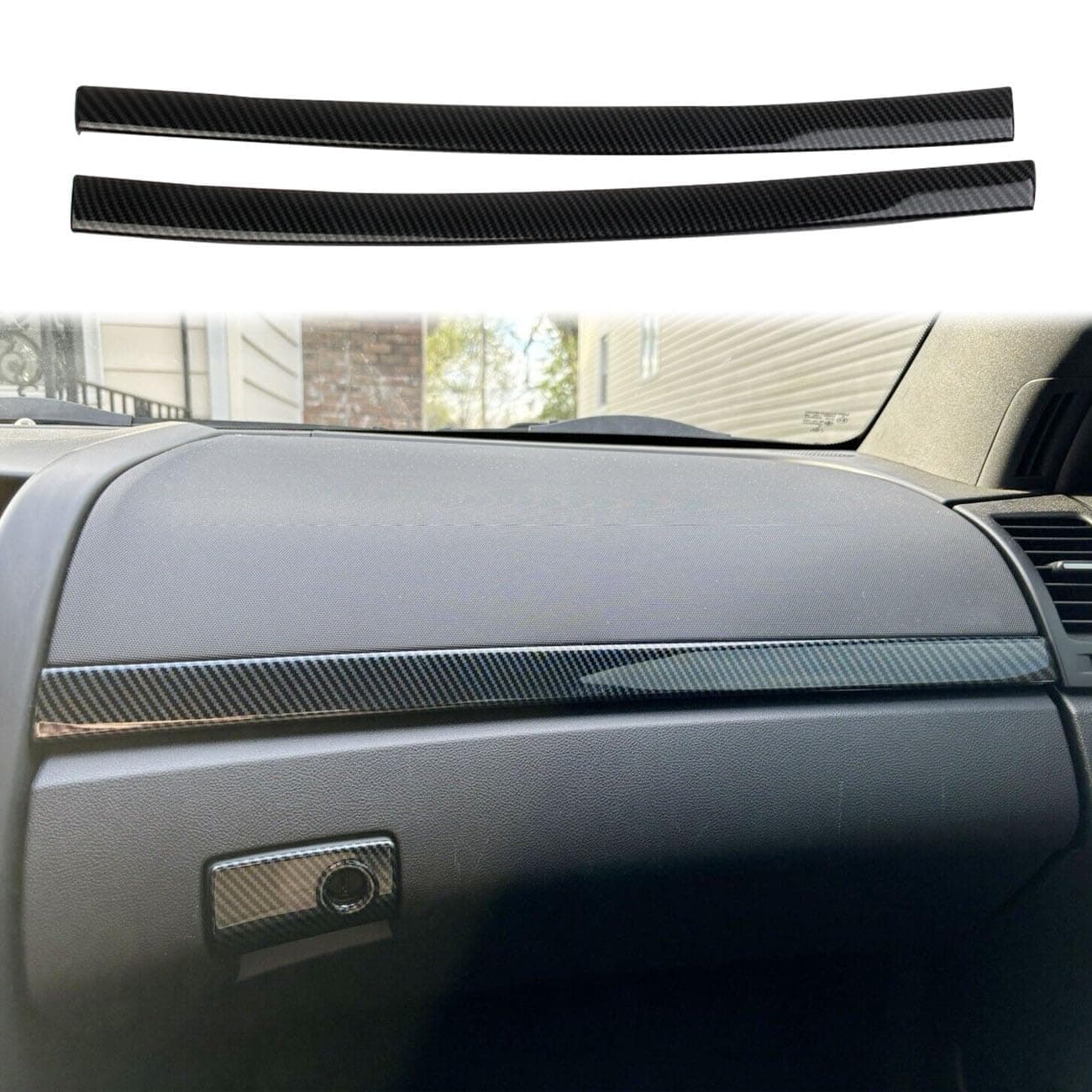 Korlot Carbon Fiber Style Control Dashboard Panel Decor Protective Cover Trim for Pontiac G8