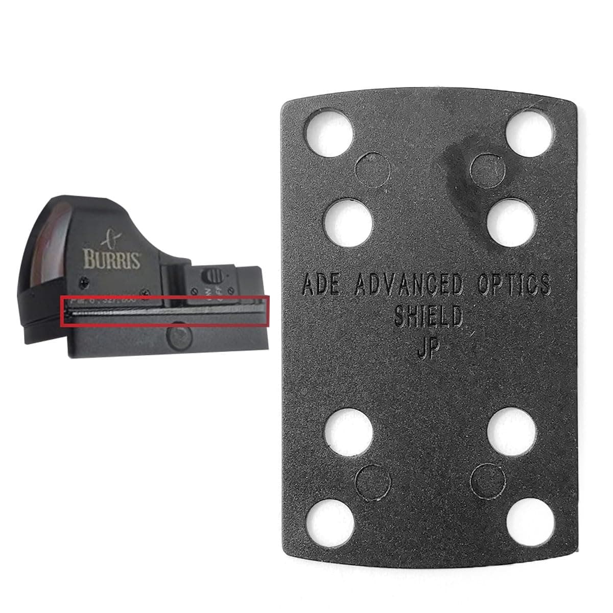 Red Dot Elevation Delrim Shim – Optic Riser Plate for 407K, 507K, EPS Carry, RMS, Romeo Zero, Delta Point Pro, JP Micro – 1° Shim for Mounting Adjustment, Sight Zero Correction