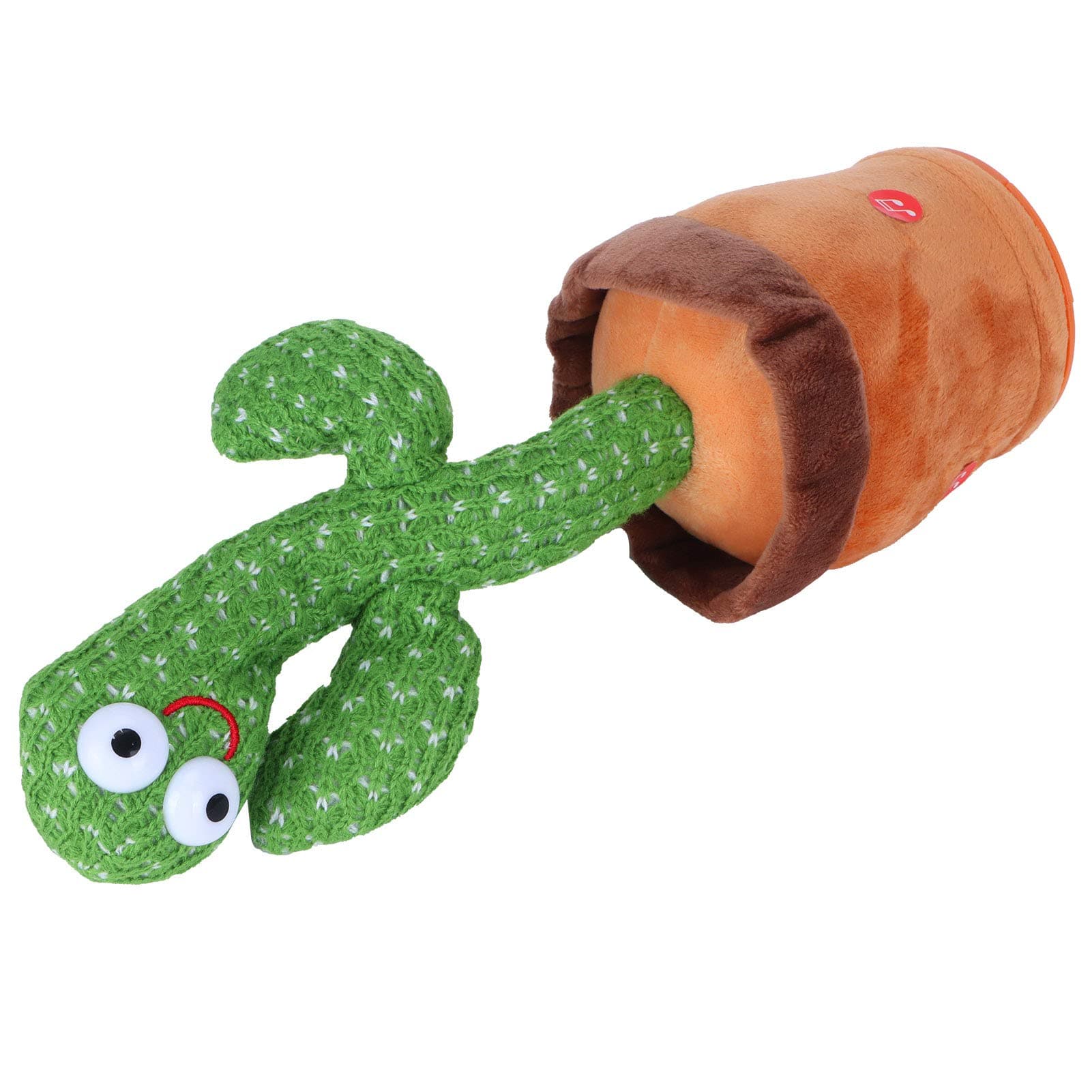 Dancing Cactus, Supports Recording Exquisite Shape Supports Glowing Early Educational Toys Cactus Plush Toy Cactus Ornament for Parties for Gatherings