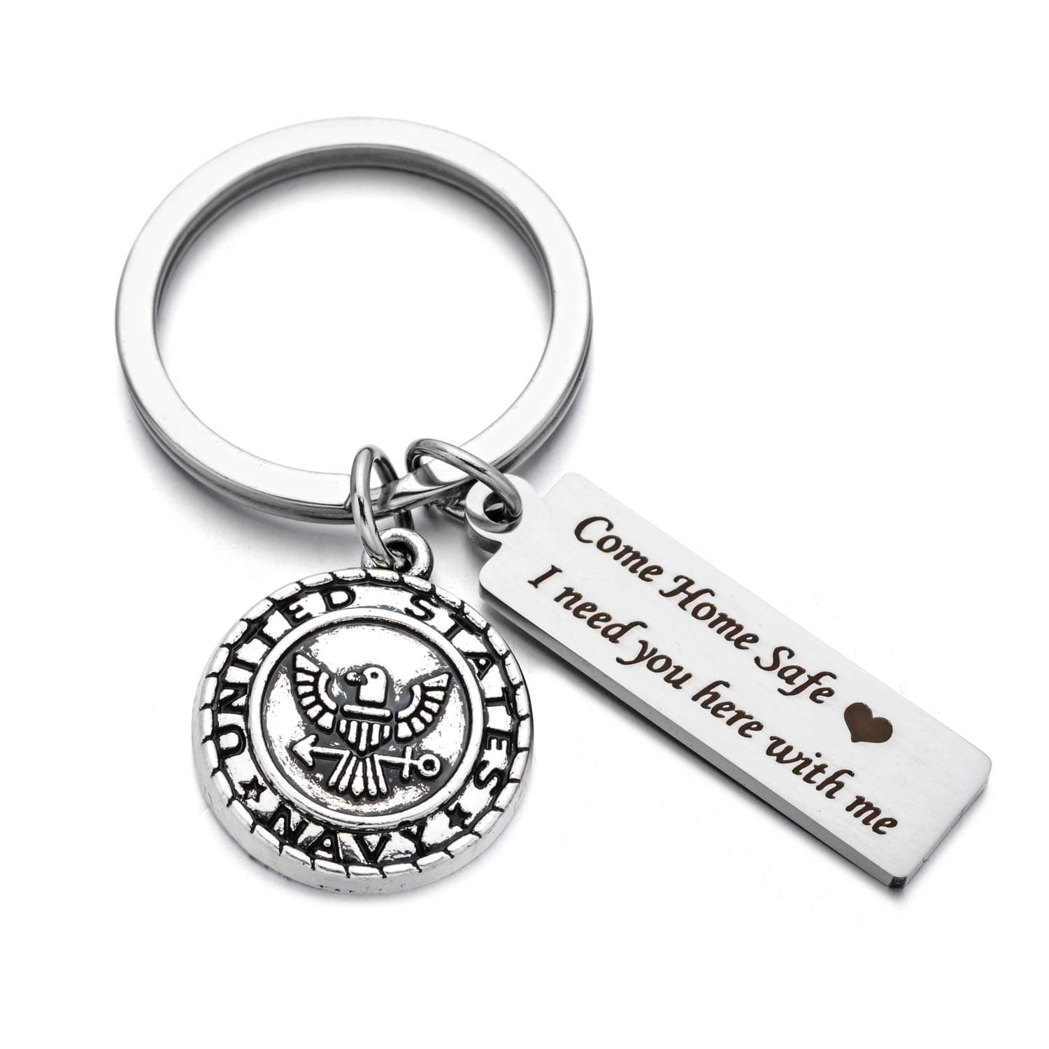 Drive Safe Charms Keychain Come Home Safe I Need You Here With Me Dad Husband Boyfriend Gift