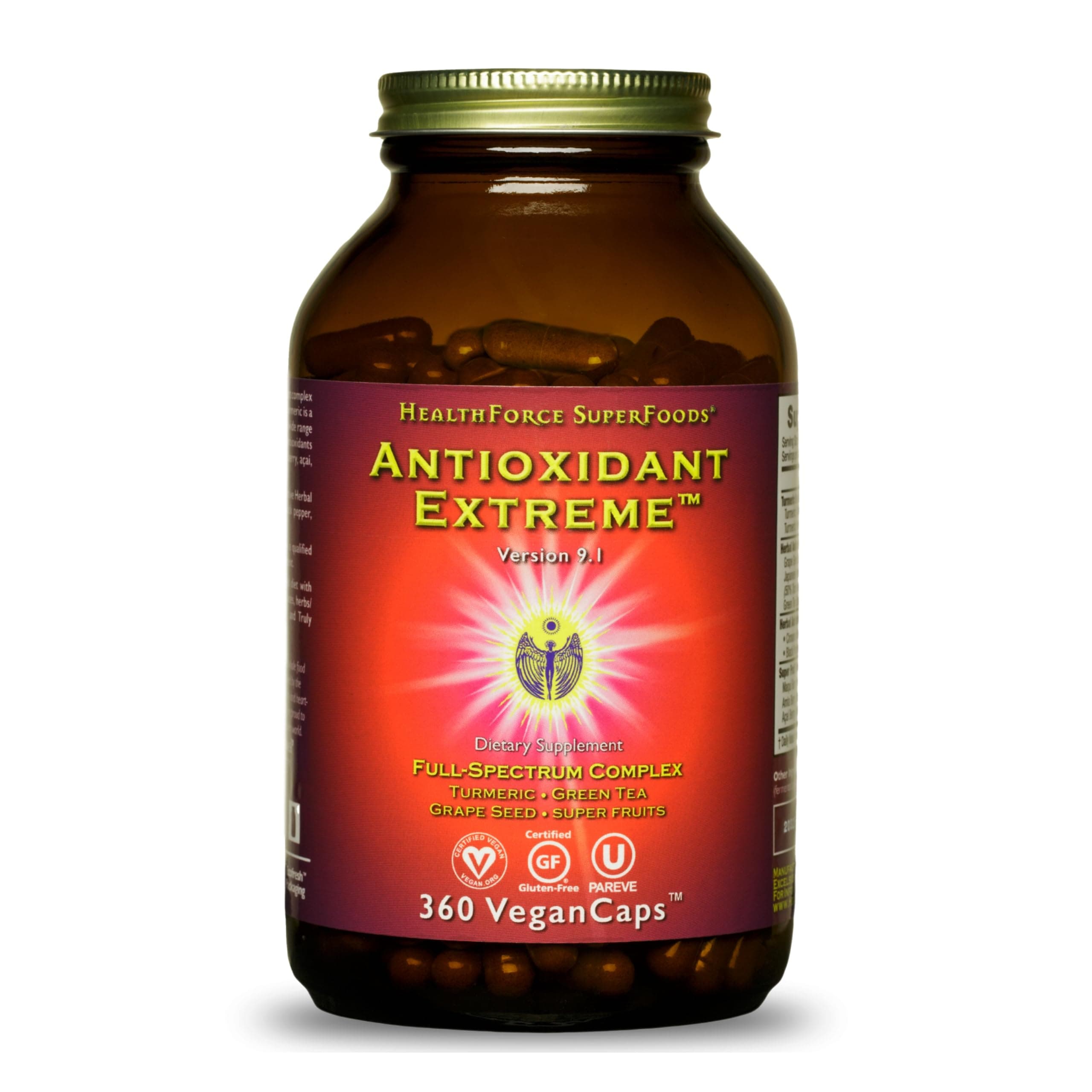 HealthForce Superfoods, Antioxidant Extreme, Version 9, 360 Vegan Caps