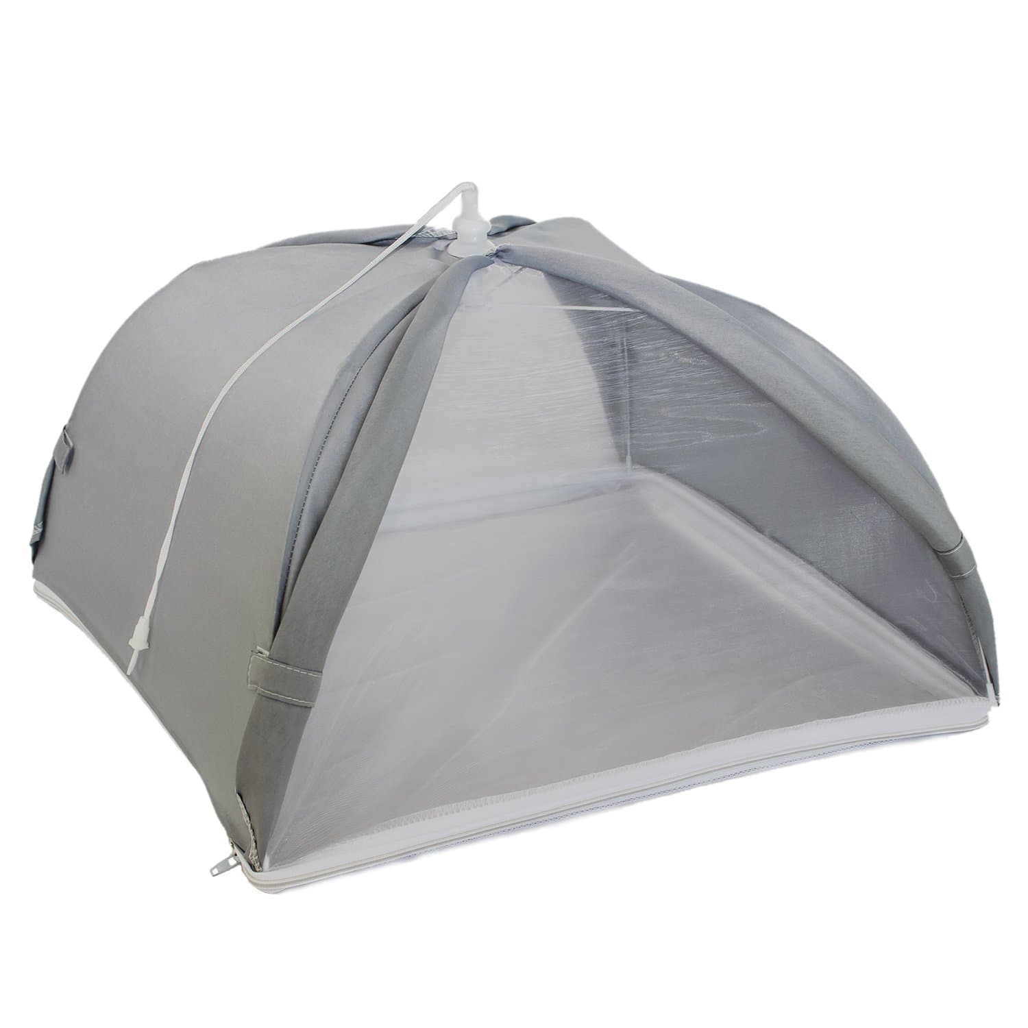 Kitchiker Large Pop Up Mesh Screen Food Cover Umbrella Tent with Zippered Bottom (Won't Blow Away!) - Protect Your Food From Bugs & Flies (1, 17.5 inches x 17.5 inches x 9.8 inches)
