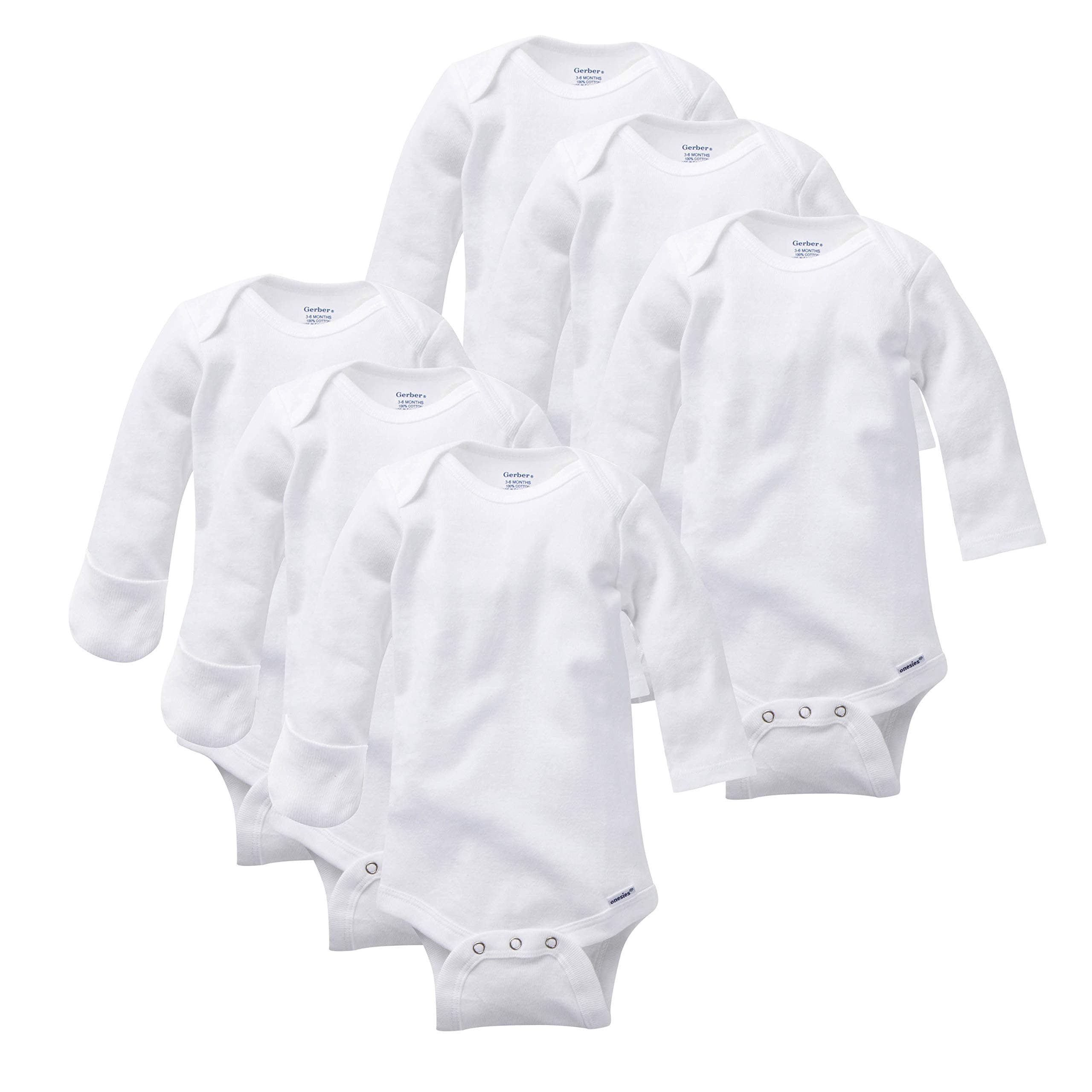Baby 6-pack Long-sleeve Onesies Bodysuit