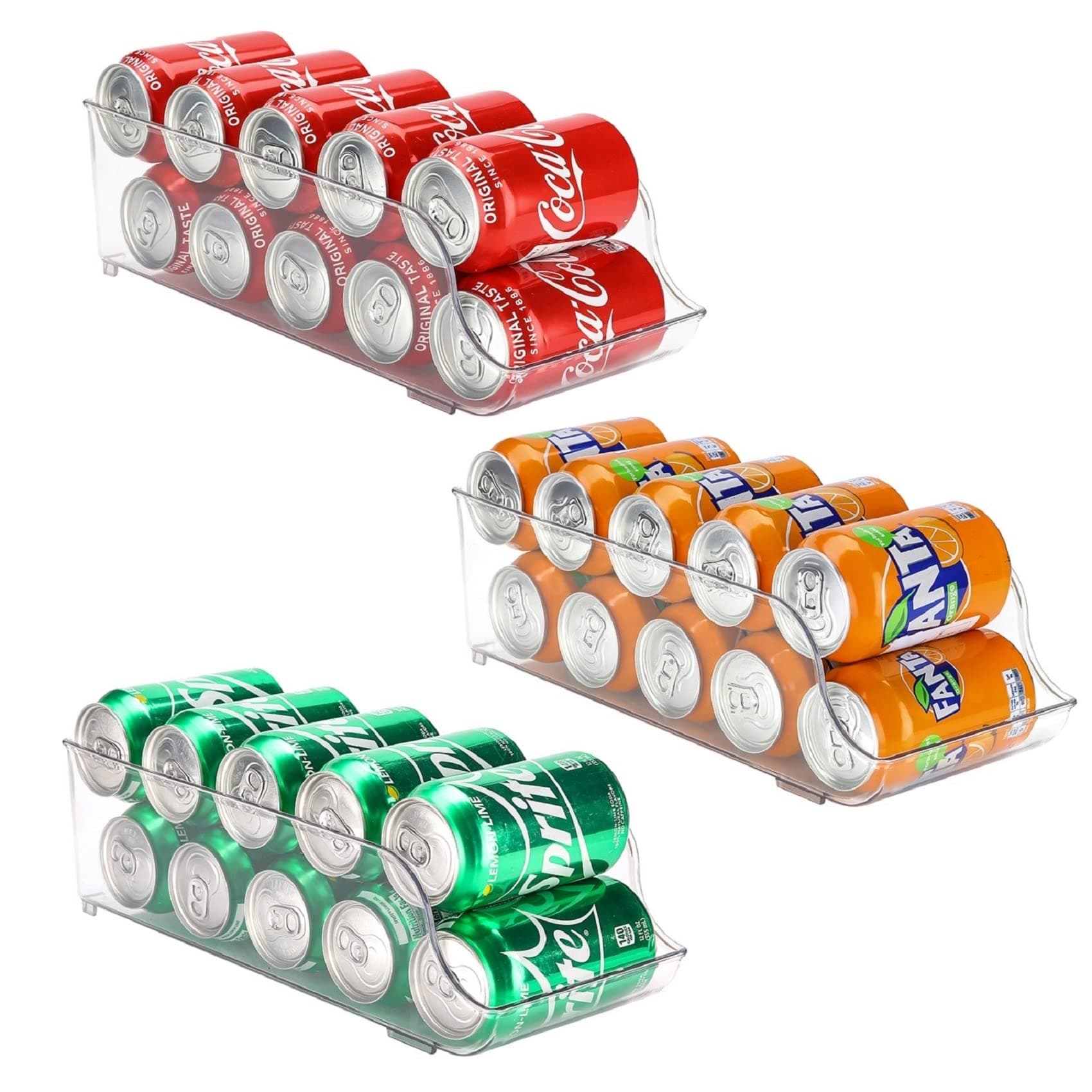 [3 Pack] Fridge Can Organizer