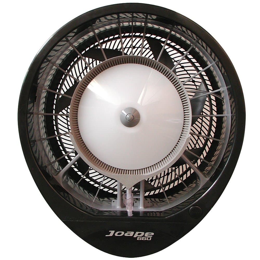 EcoJet 040103 Hurricane Wall Mount Misting Fan in Black
