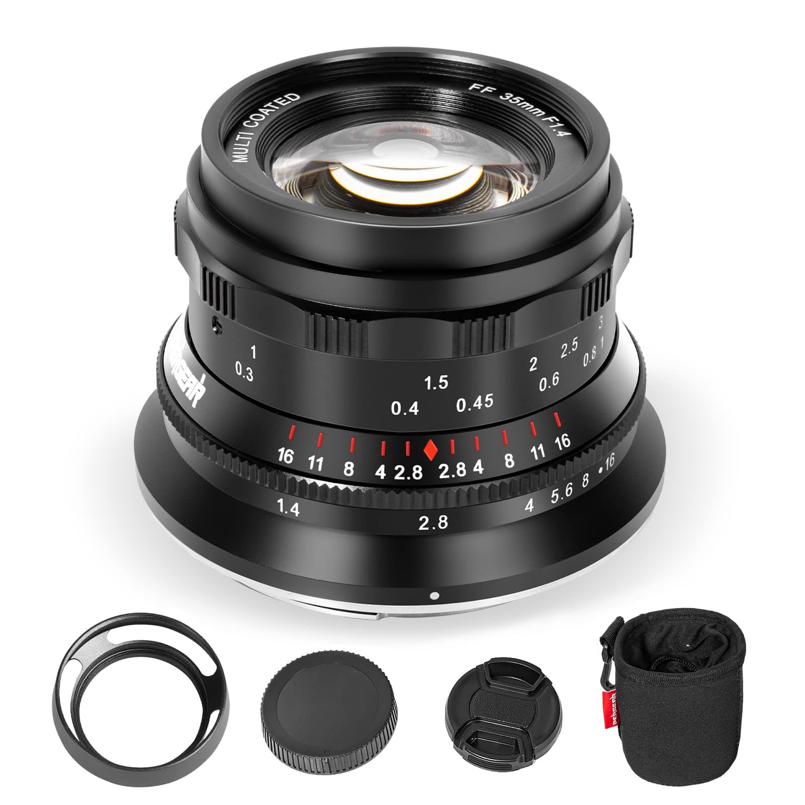 35mm F1.4 Full-Frame Manual Focus Lens, Compatible with Sony E-Mount Cameras A7 A7II A7III A7R A7RII A7RIII A7RIV A7S A7SII A7SIII A9 A7C A6400 A6000 A6600 A6100 A6500 A6300