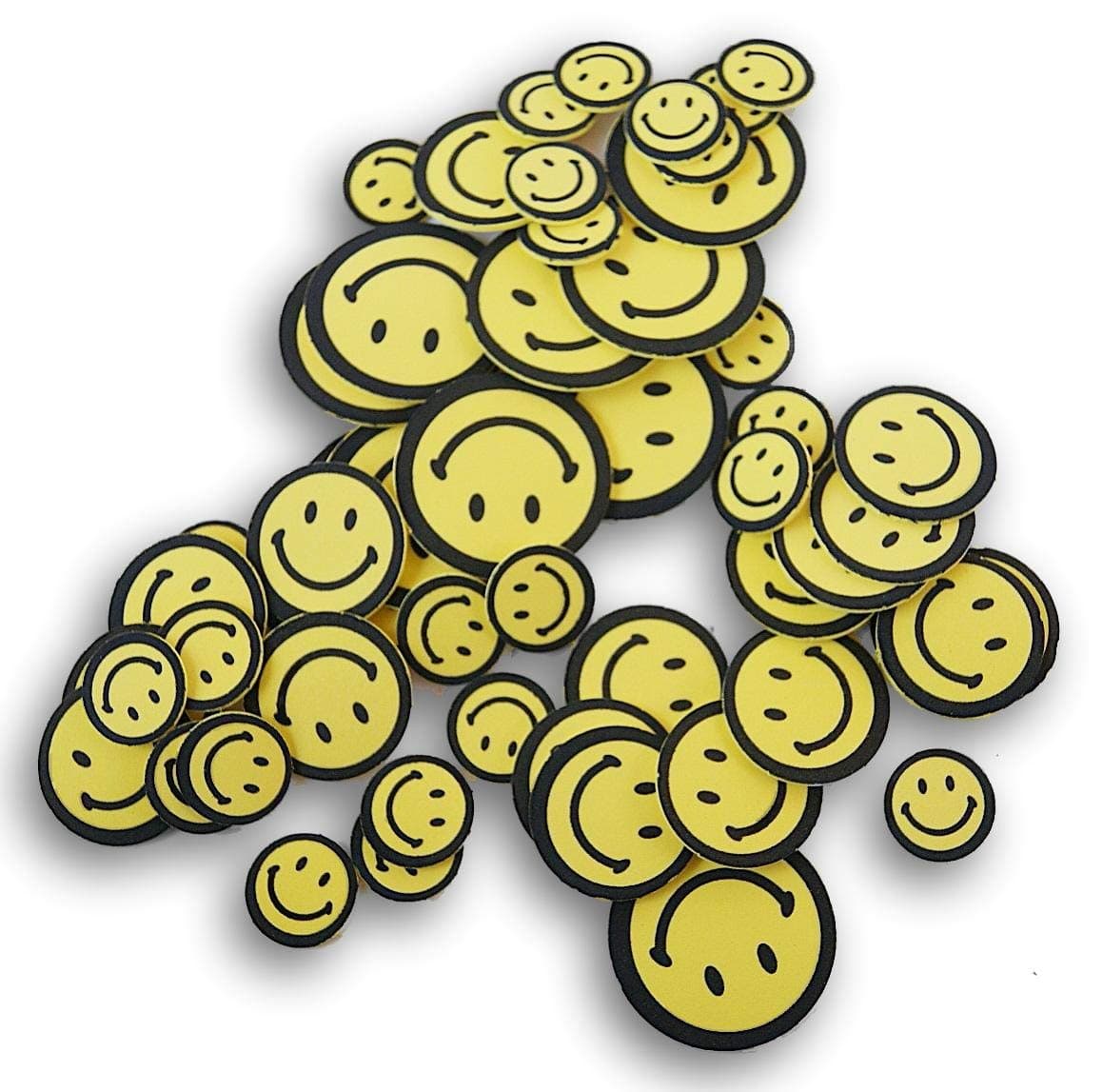 Peel and Stick Happy Smiley Face Foam Craft Shapes