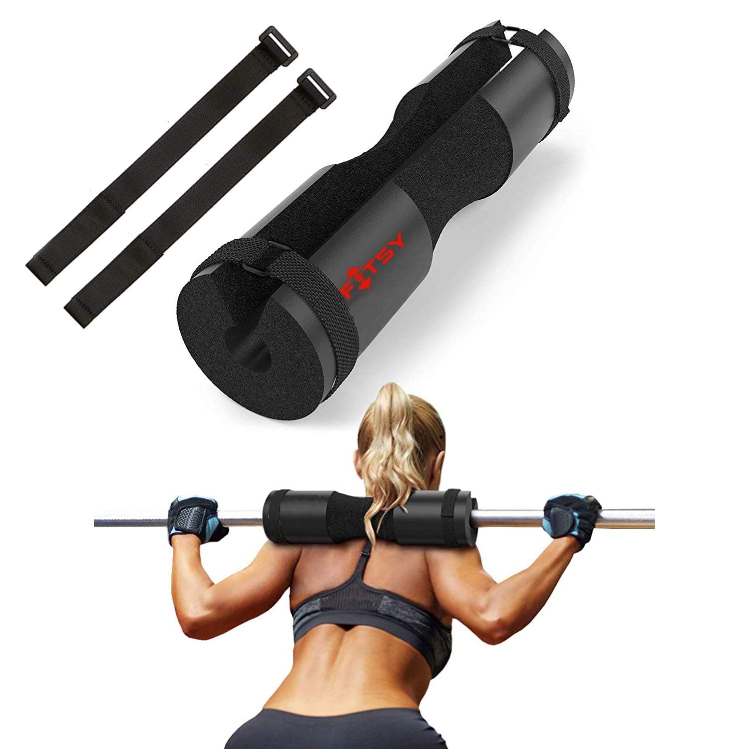 FITSY® Foam Barbell Squat Pad for Standard and Olympic Bar