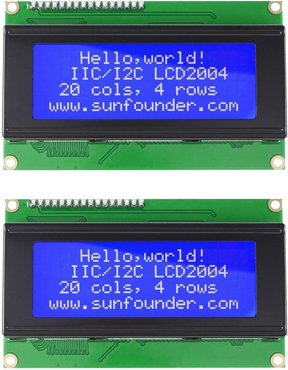 SunFounder LCD 2004 displays Characters of 4 Rows with 20 Characters in Each. (2 Pack)