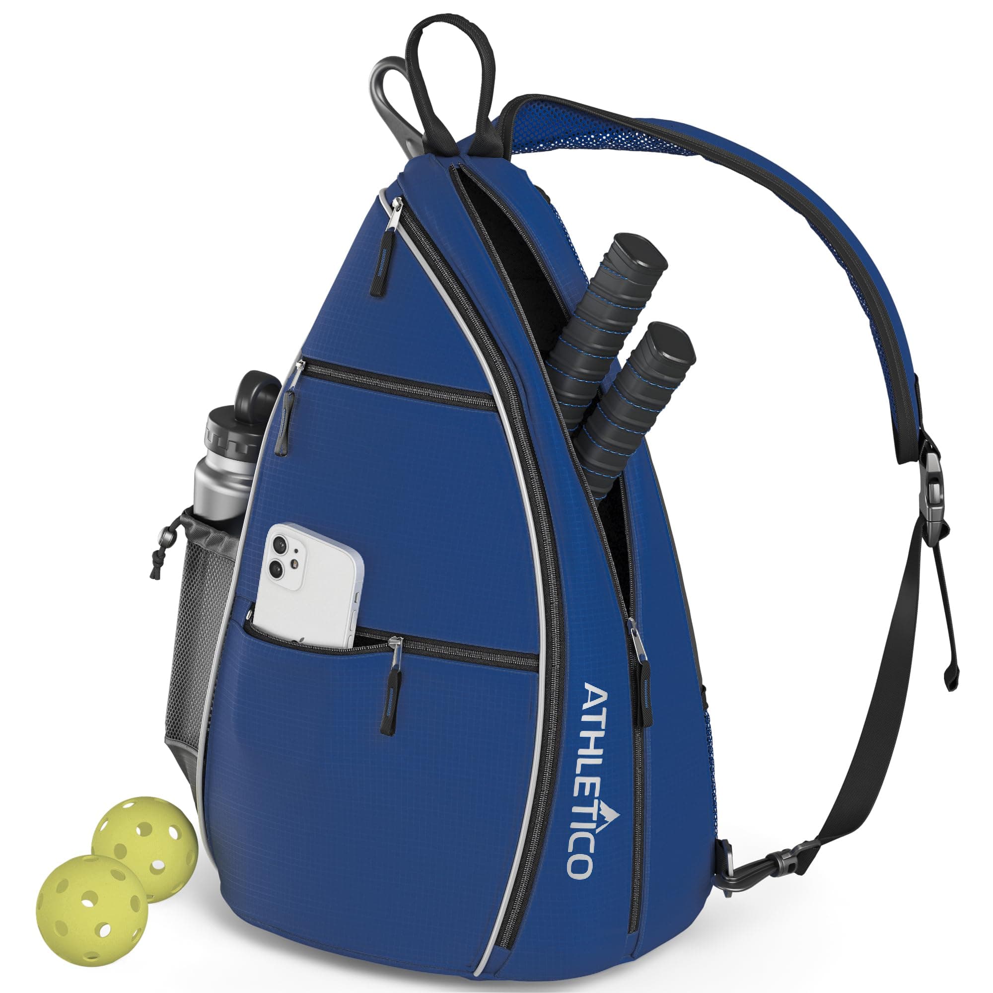 Sling Bag - Crossbody Backpack for Pickleball, Tennis, Racketball, and Travel for Men and Women