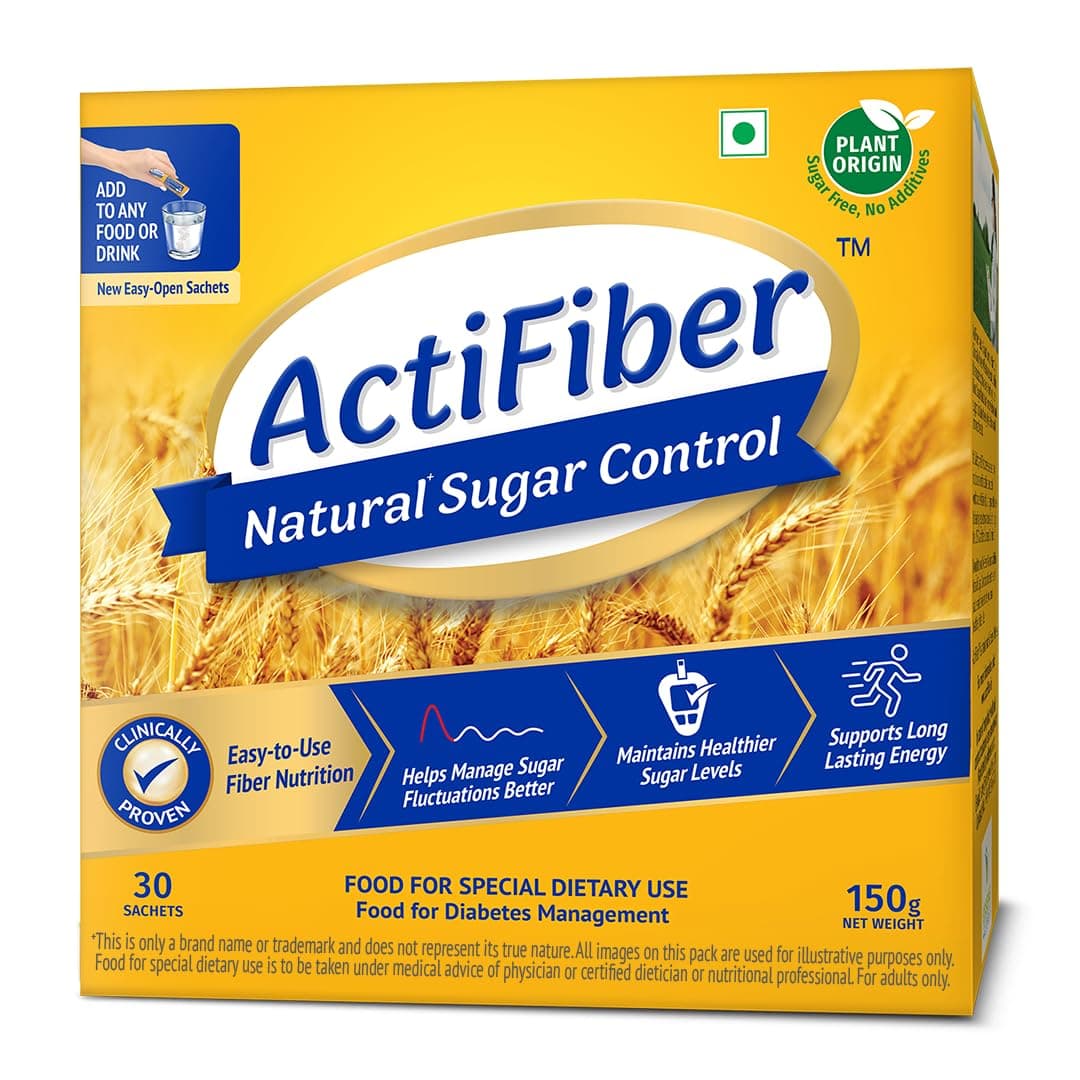 Natural Sugar Control | Food for Special Dietary Use for Diabetes Management | Manage Blood Sugar Fluctuations Better | Clinically Proven | Plant Origin | Easy to Use (150Gms Pack,30Sachets)