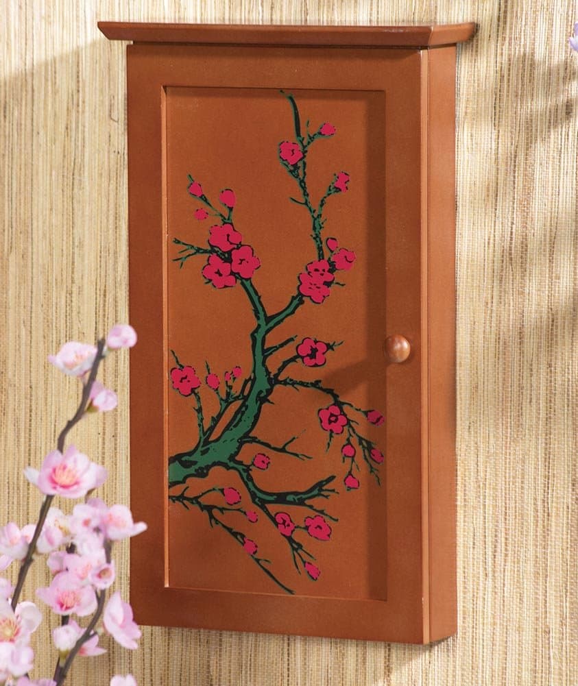 Cherry Blossom Hanging Jewelry Cabinet by Winston Brands