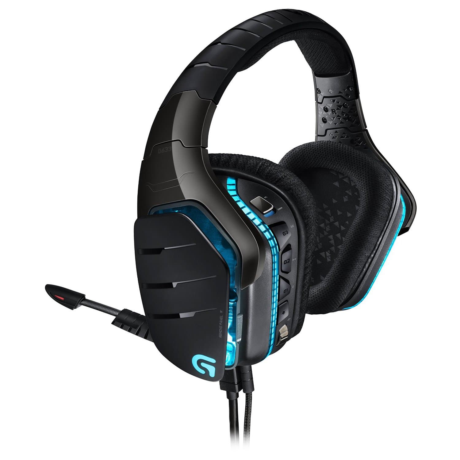 Logitech G633 Artemis Spectrum – RGB 7.1 Dolby and DTS Headphone Surround Sound Gaming Headset – PC, PS4, Xbox One, Switch, and Mobile Compatible – Exceptional Audio Performance – Black