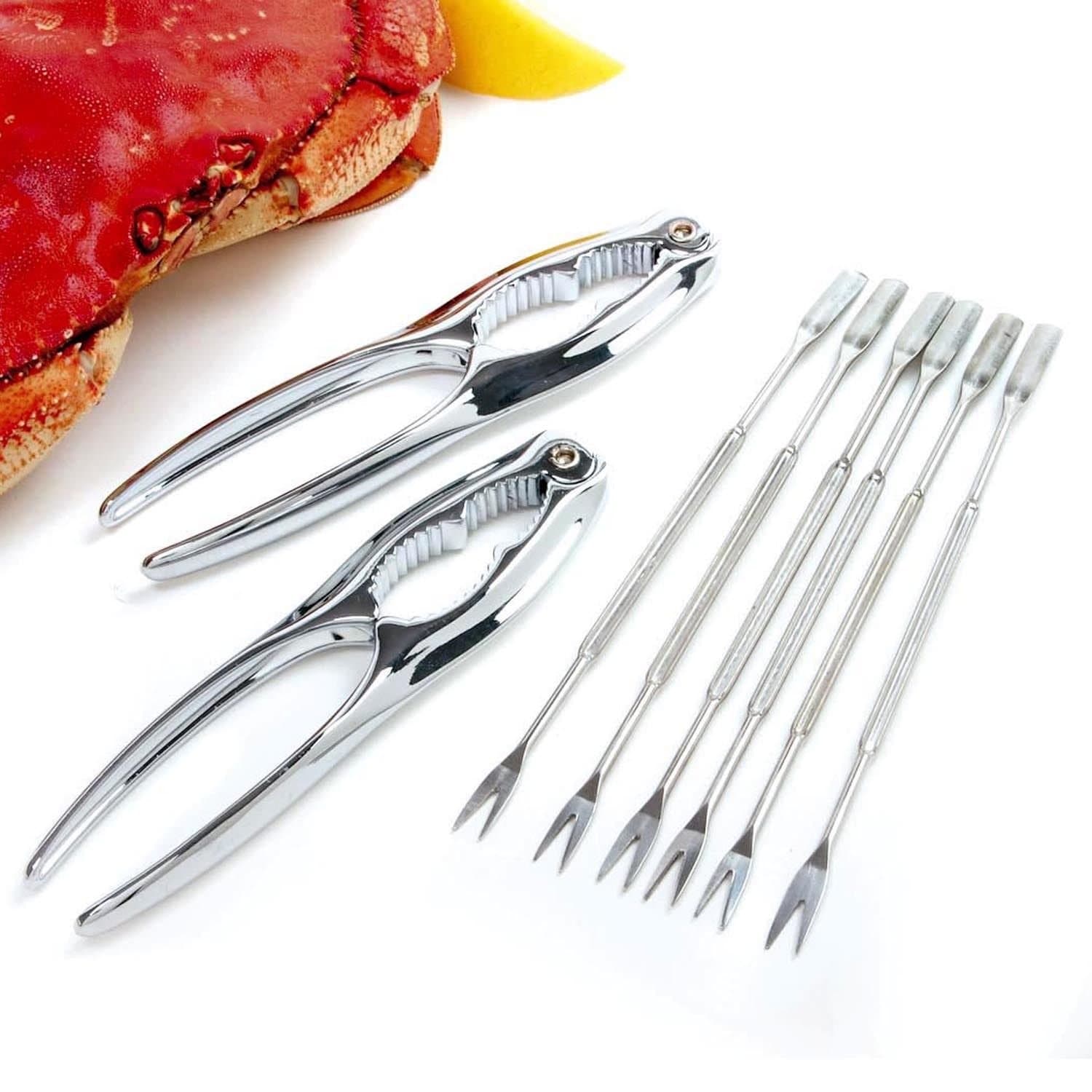Kabalo 8-Piece Seafood, Shellfish, Lobster And Crab Cracker Tool Set