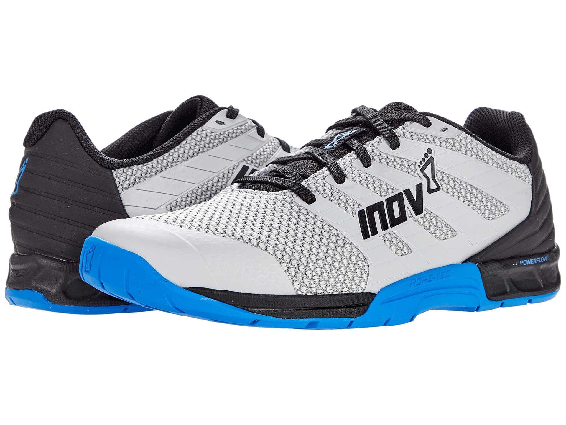 Inov-8 Men's F-Lite 260 Knit V2 - Lightweight Cross Training Shoe, Grey/Blue, 10.5
