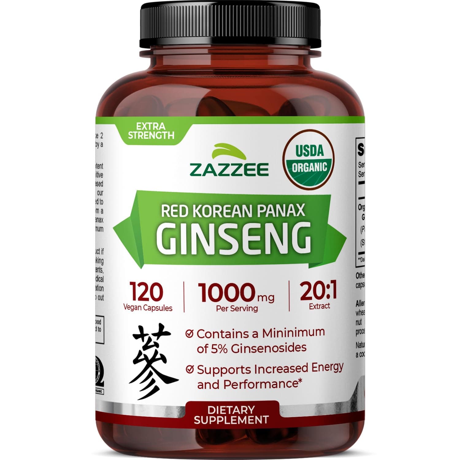 Naturals Korean Panax Ginseng, 120 Veggie Caps