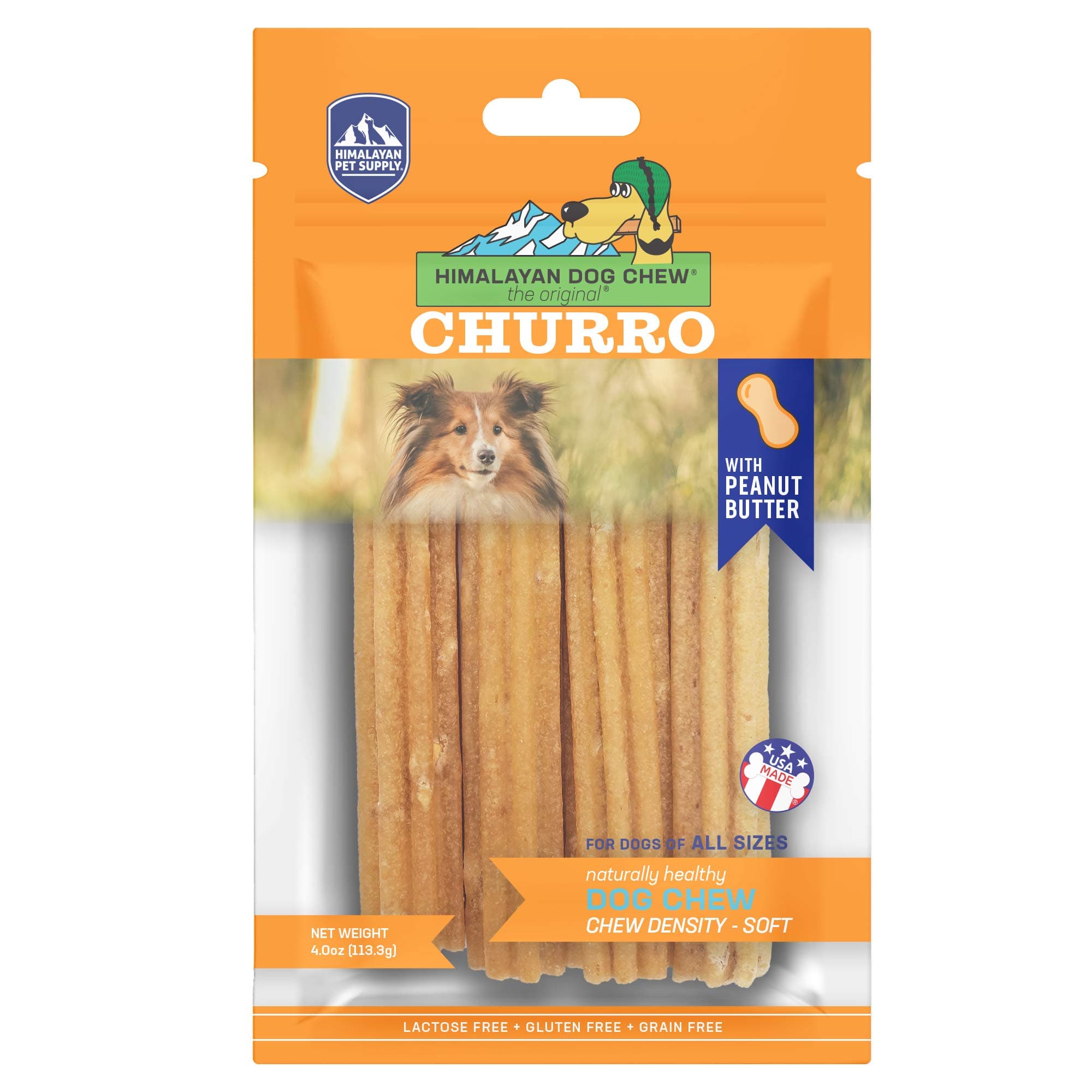 Himalayan Churro Peanut Butter Dog Chew Treats 113.3g