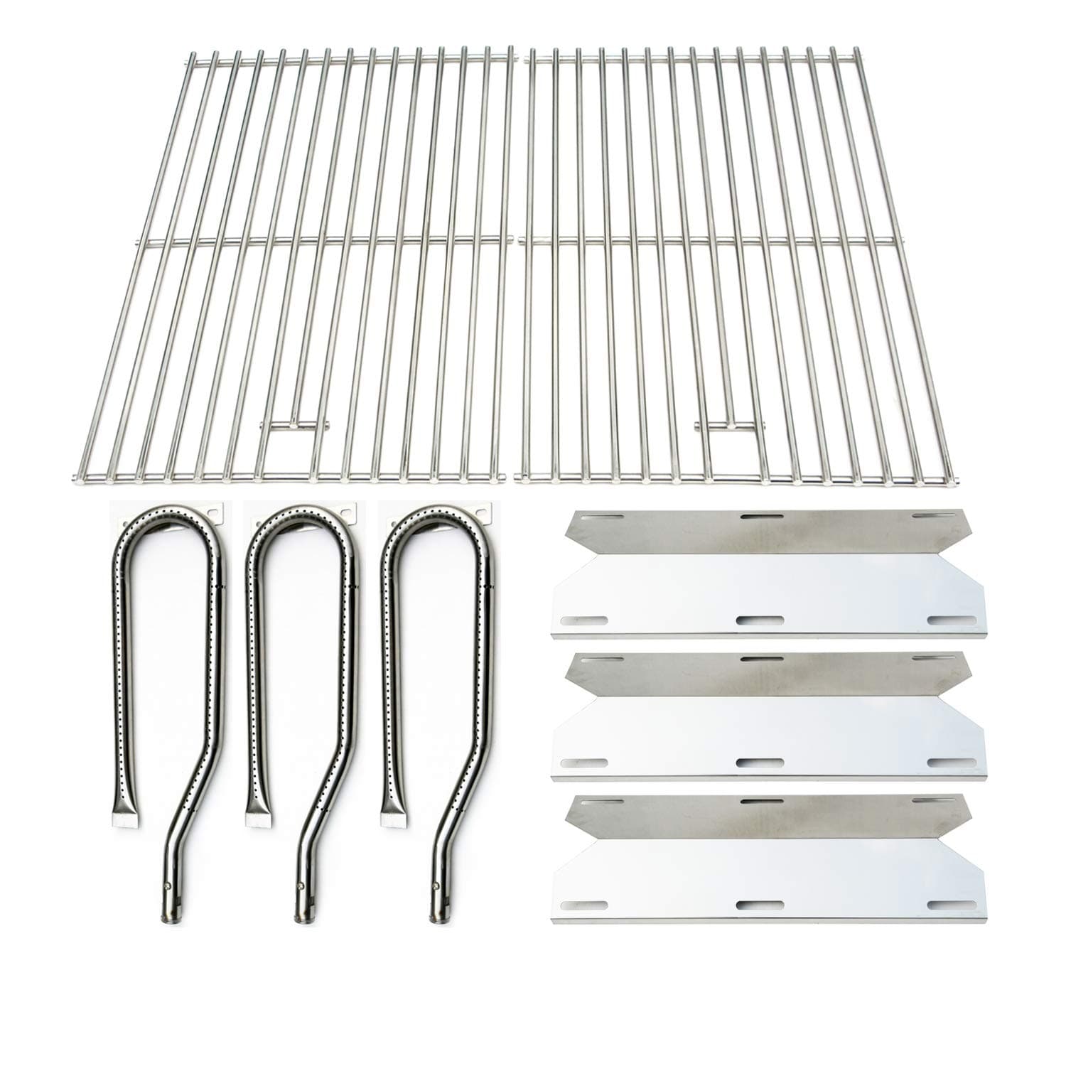 Direct store Parts Kit DG131 Replacement for Jenn Air Gas Grill 720-0336 Stainless Steel Burner, SS Heat Plates, Solid Stainless Steel Cooking Grid