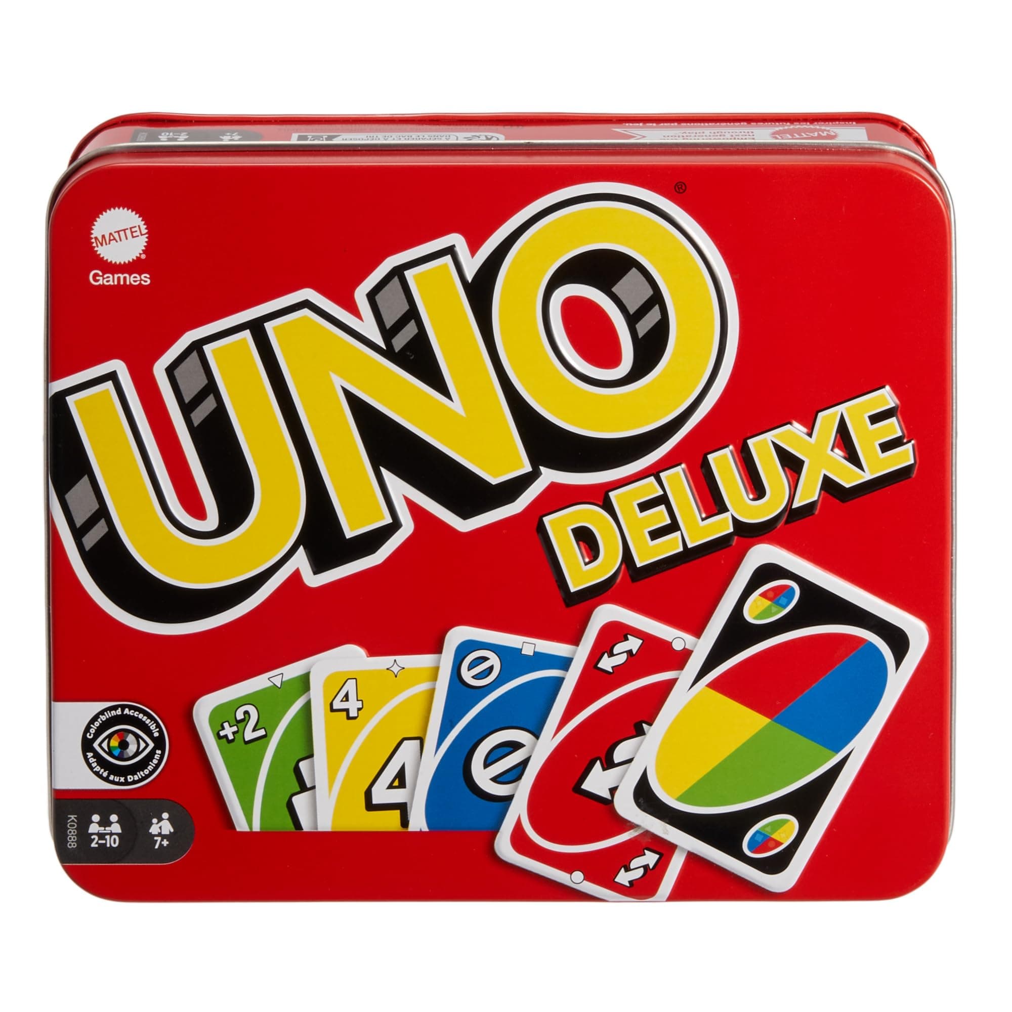 Uno Deluxe Card Game, 7 years +