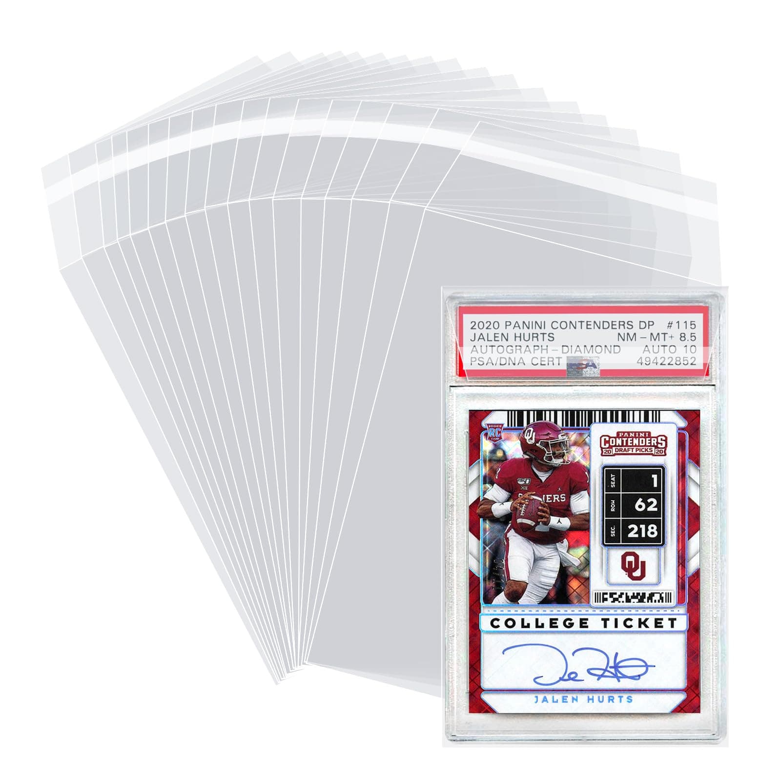 Sleeves for PSA Graded Slabs Ultra Protection for The Graded Card for Pro Collector (100Pack)