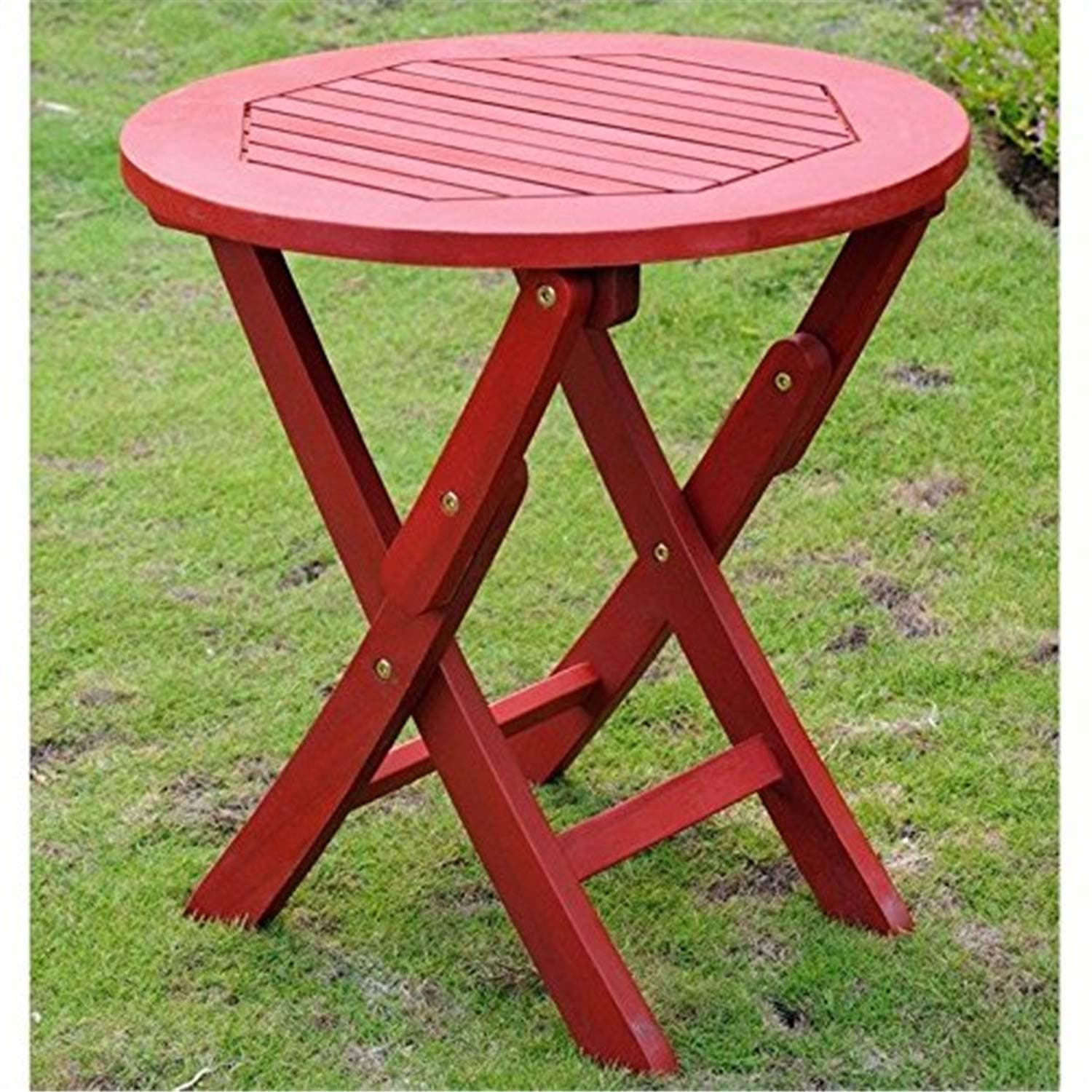 Furniture Piece Acacia Round Folding Table