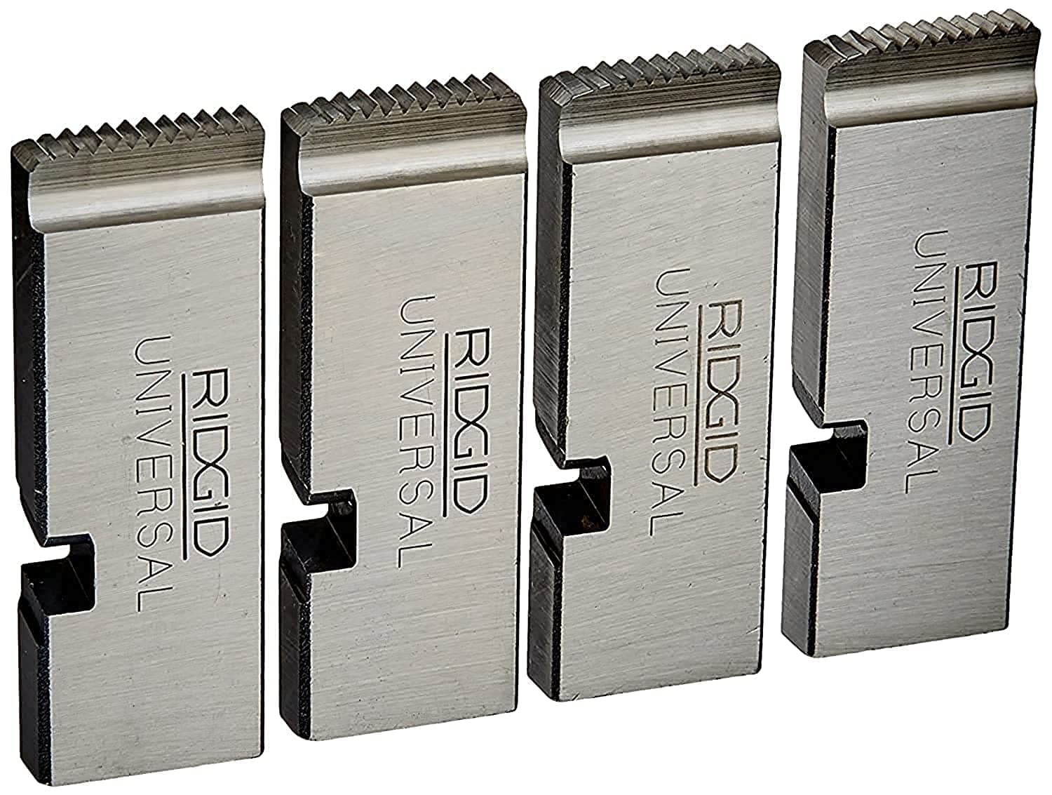 RIDGID 47750 Threading Machine Dies, Right-Handed Alloy NPT Pipe Dies with Nominal Pipe Size of 1-Inch to 2-Inches for Universal Die Heads, Silver