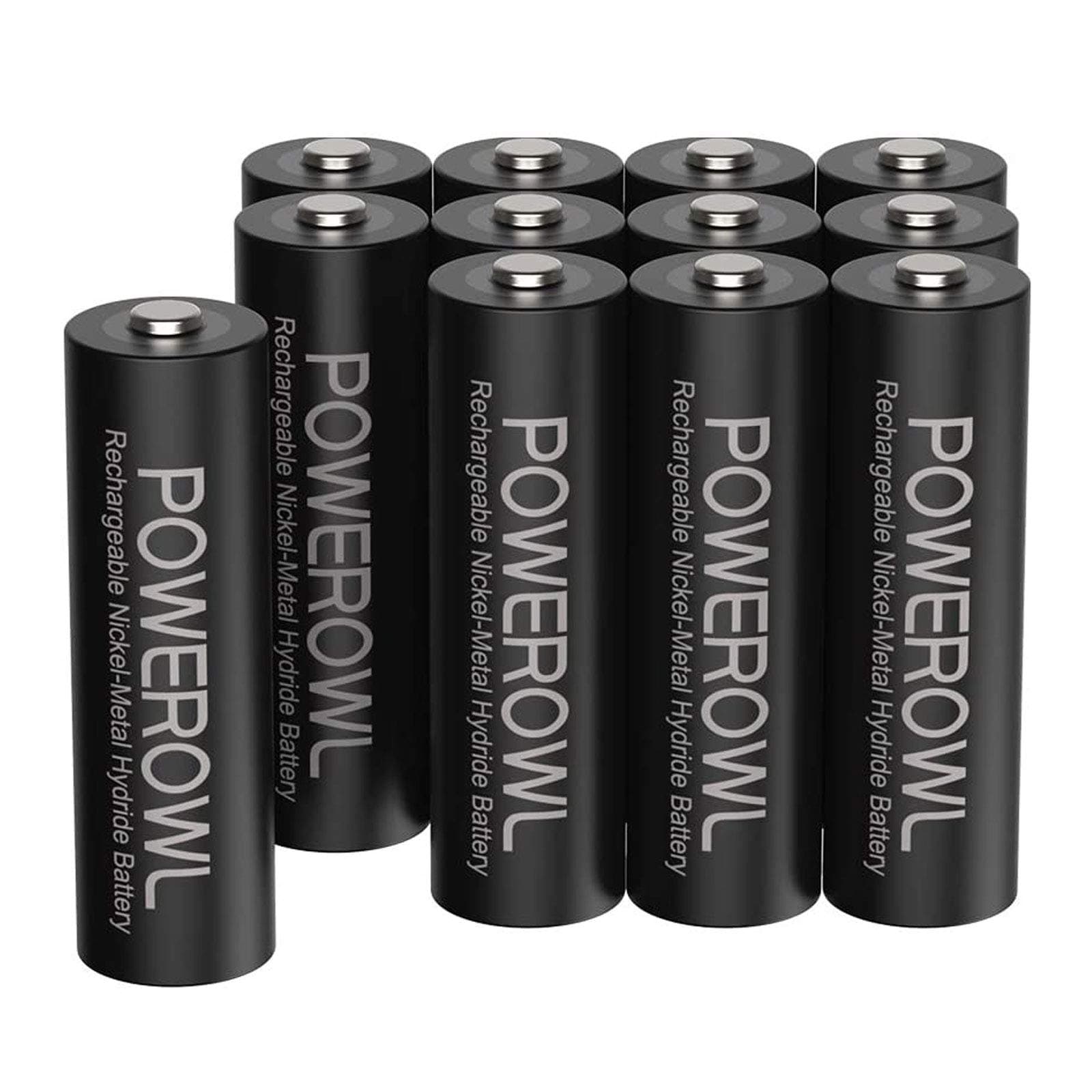 - Rechargeable AA Batteries, 2800mAh High Capacity Double A Batteries 1.2V NiMH Low Self Discharge (Pack of 12)