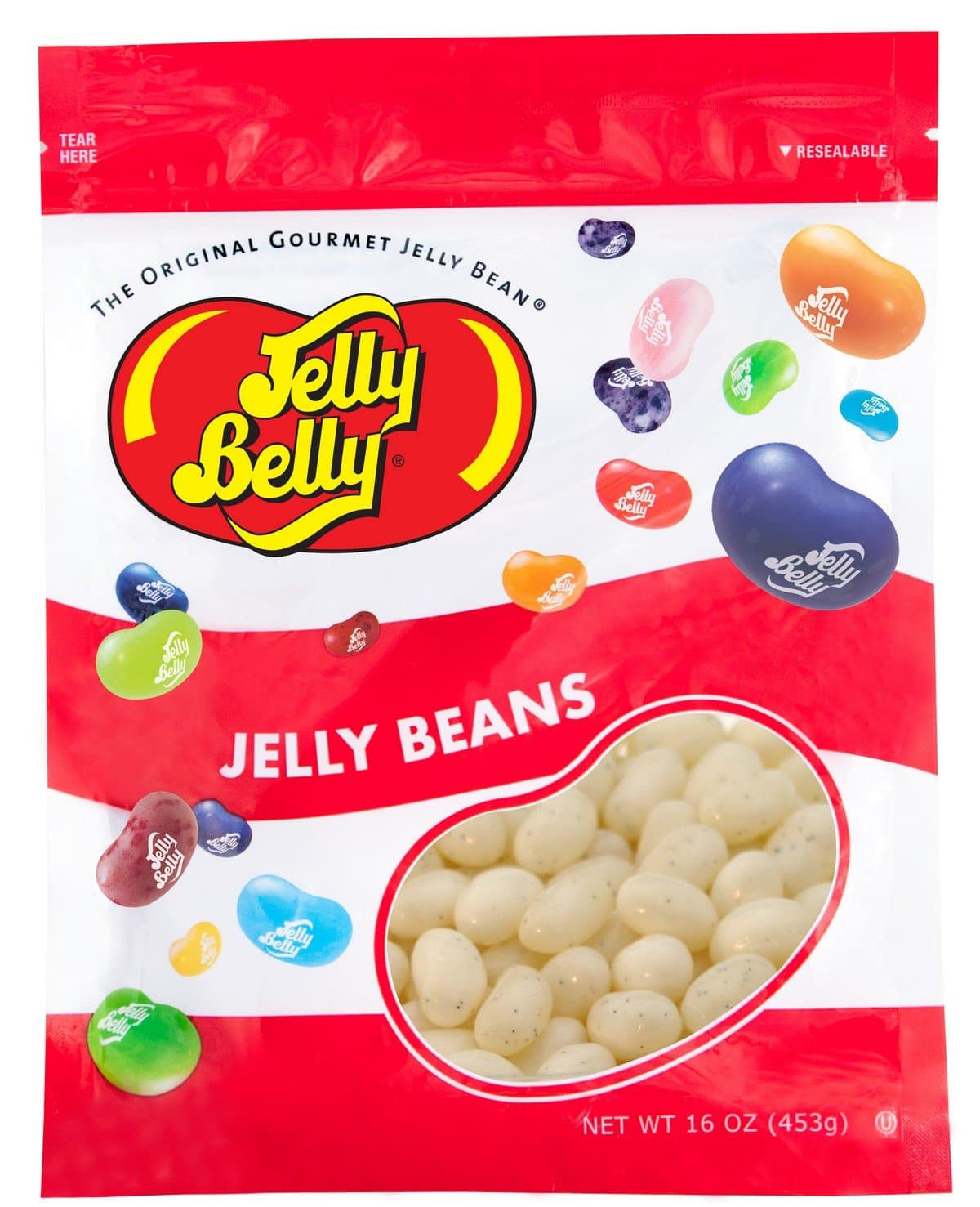 French Vanilla Jelly Beans - 1 Pound (16 Ounces) Resealable Bag - Genuine, Official, Straight from the Source