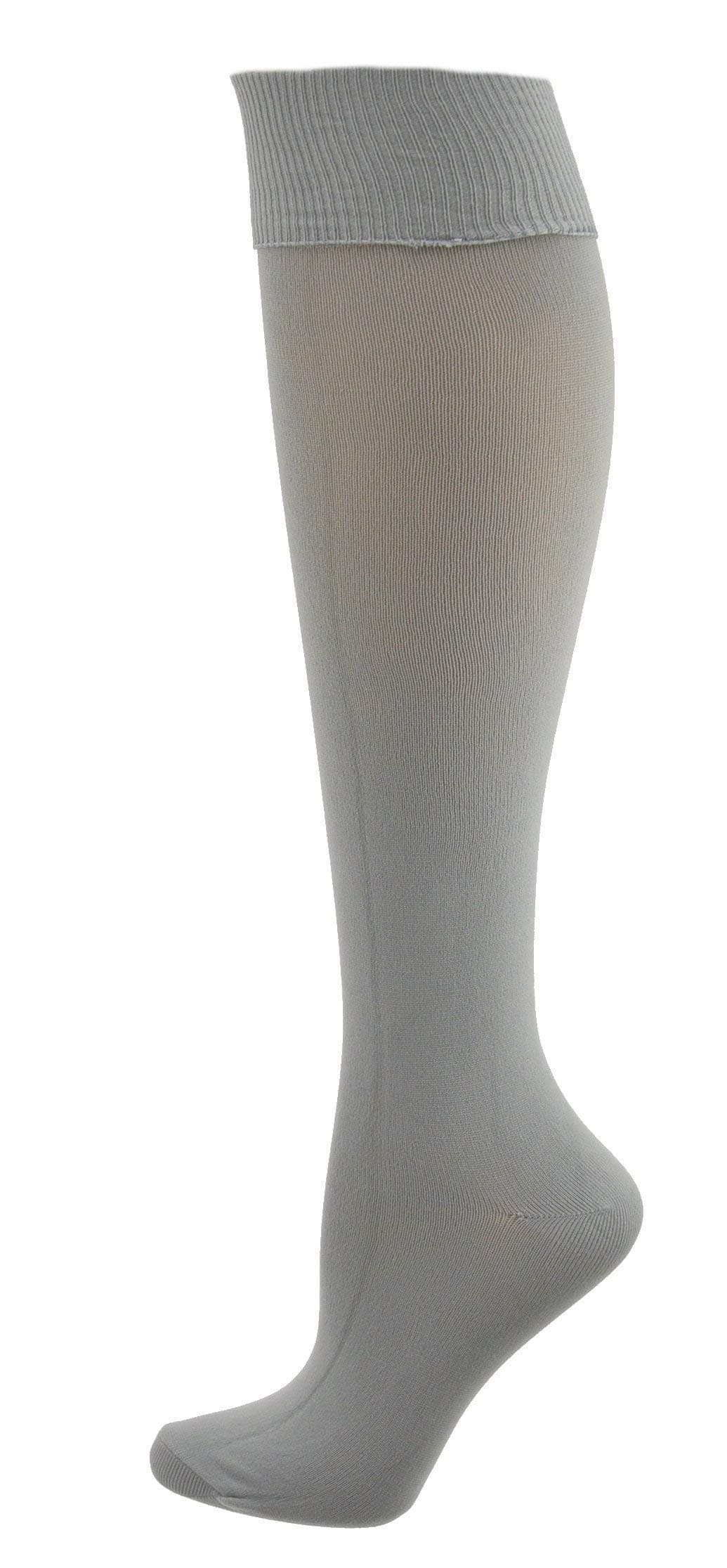 Girls' School Uniform Opaque Nylon Knee High 3 Pair Pack Socks 2027