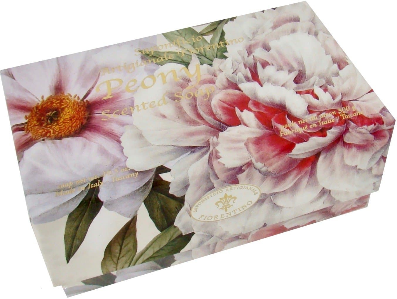 Saponificio Artigianale Fiorentino Peony Single 10.5 Oz. Soap Bar from Italy