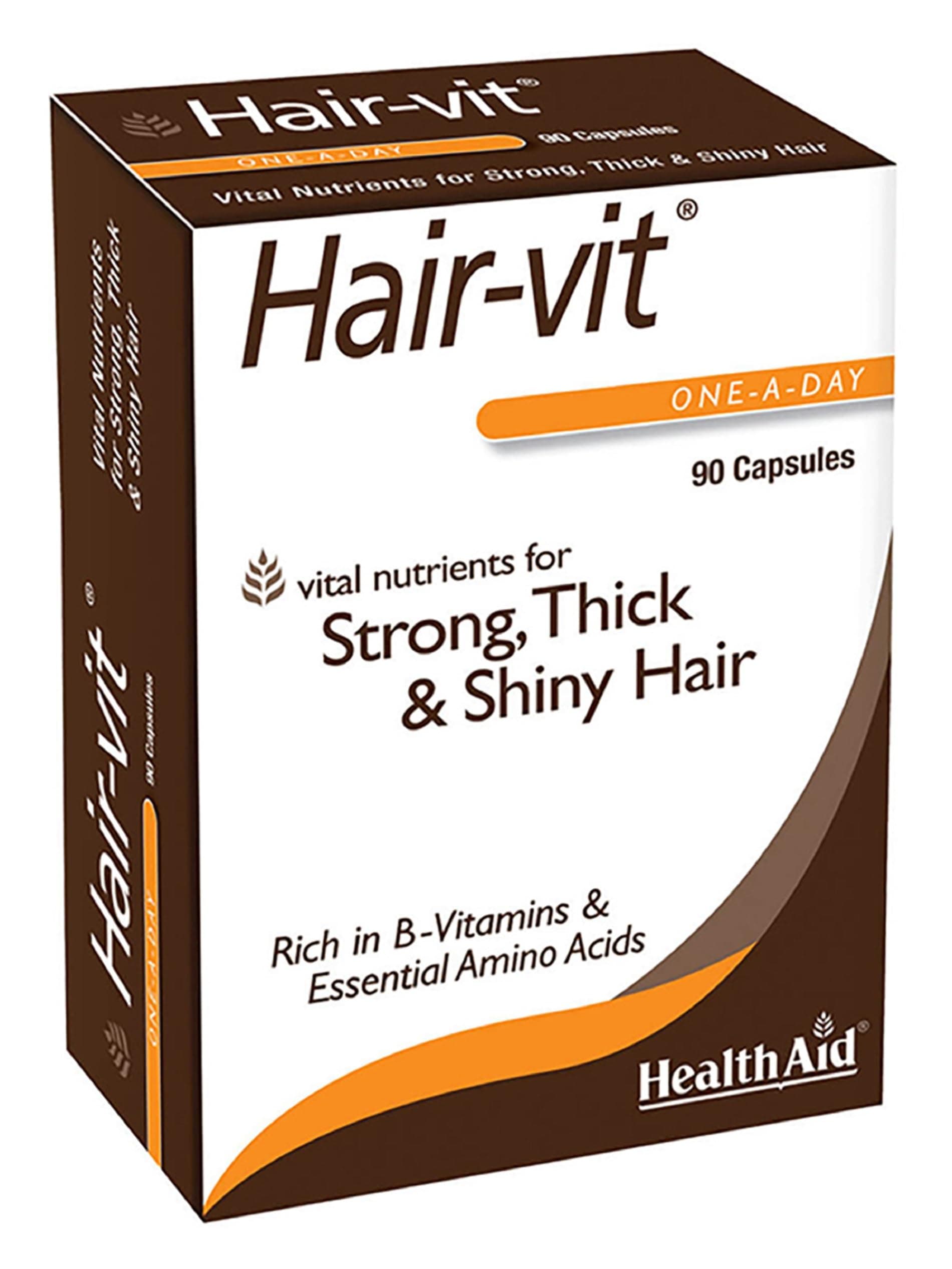 Hair Vitamins for Hair Growth with Essential Vitamins and Minerals, 90 Capsules, Pack of 1