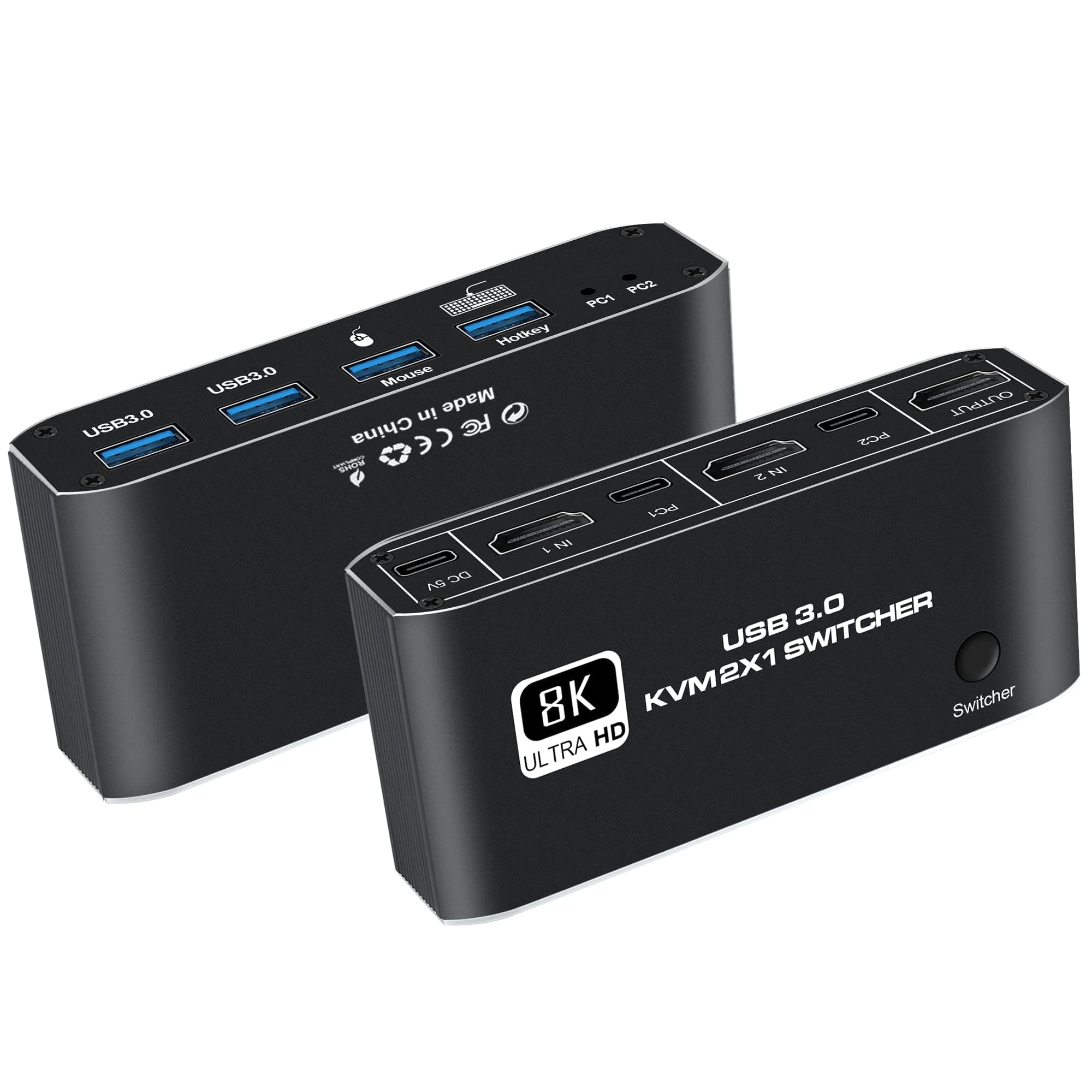 NEWCARE HDMI Switch 4 in 1 Out, 4K HDMI Splitter 1x4,Support 4K/2K and 3D 1080p EDID for Xbox PS3/4 Roku Blu-Ray Player HDTV and More