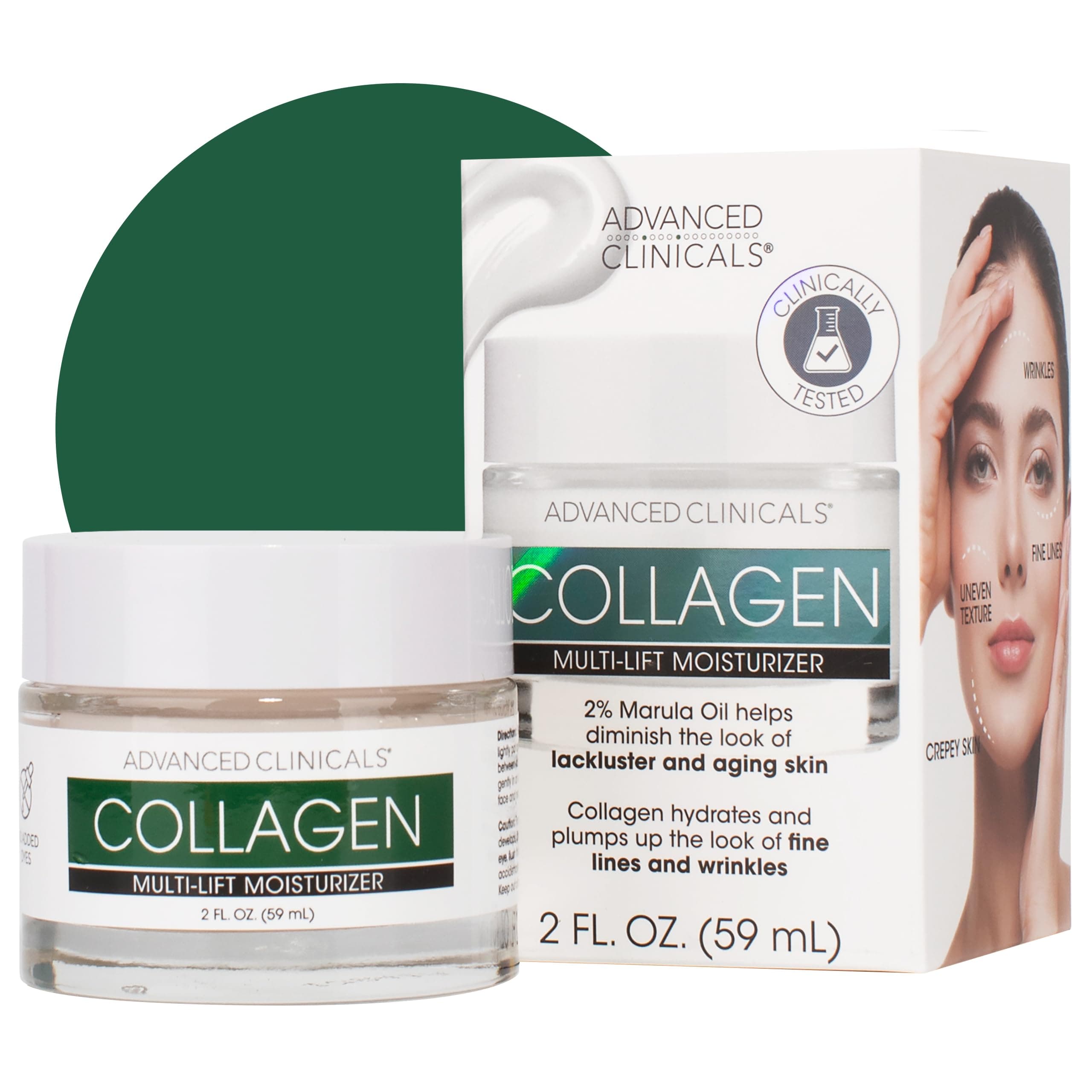 [Advanced Clinicals] Vegetable Collagen Multilift Moisturizer, 59ml (International Direct Delivery)