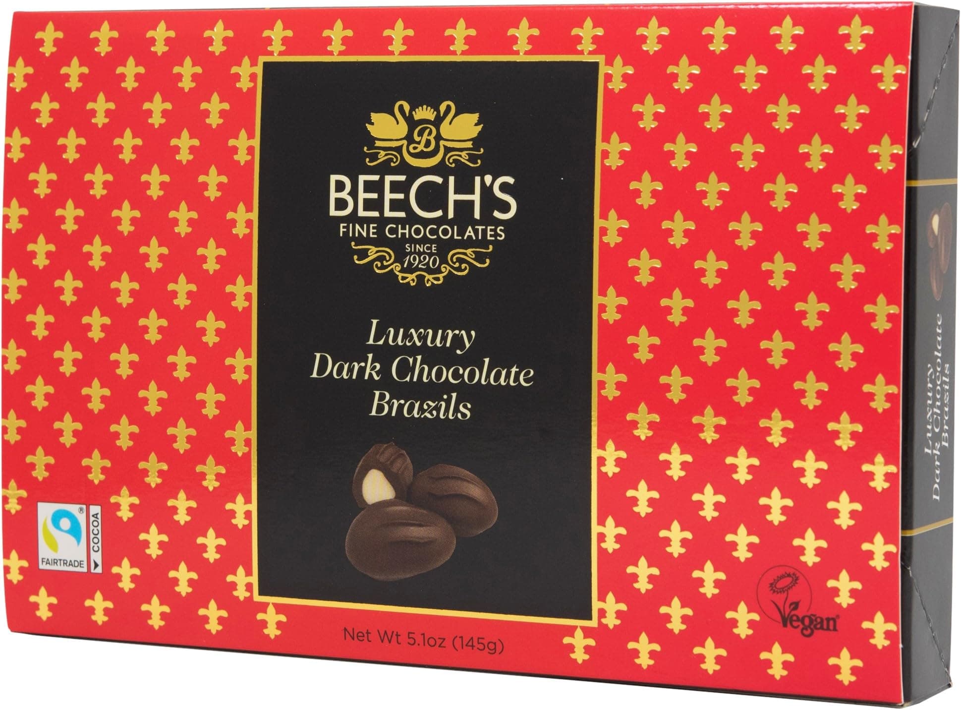 Beech's Dark Chocolate Brazils, 145g - Rich Chocolate-Covered Brazil Nuts