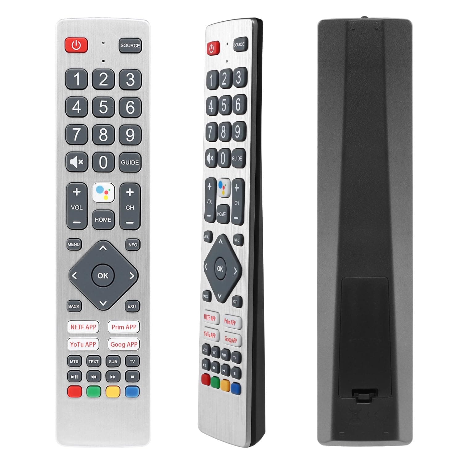 YiBiChin New Infrared Remote Control Replacement for Smart TVs (NO Voice Function)