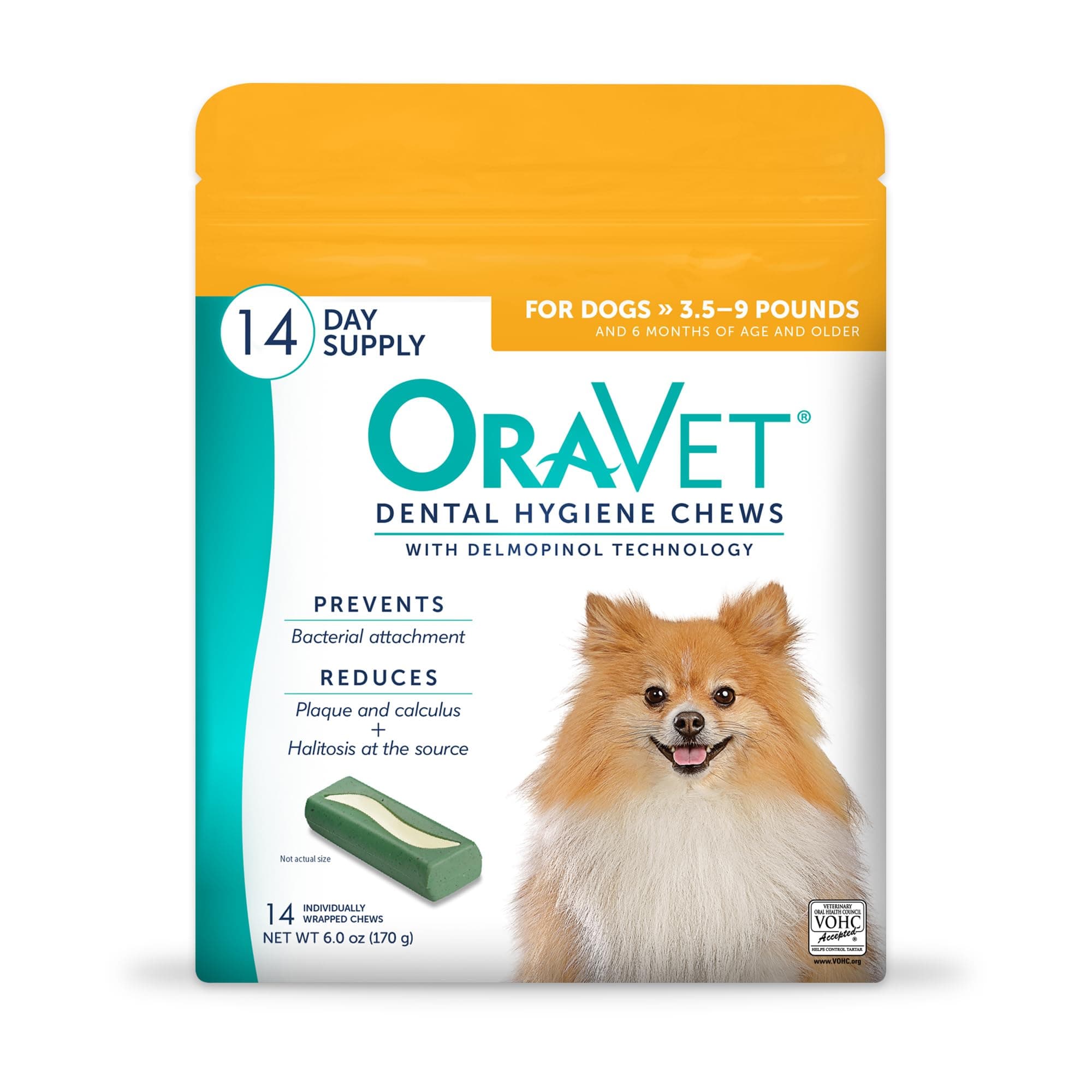 Oravet Dental Hygiene Chews XSmall UP to 10LBS (14 Count)