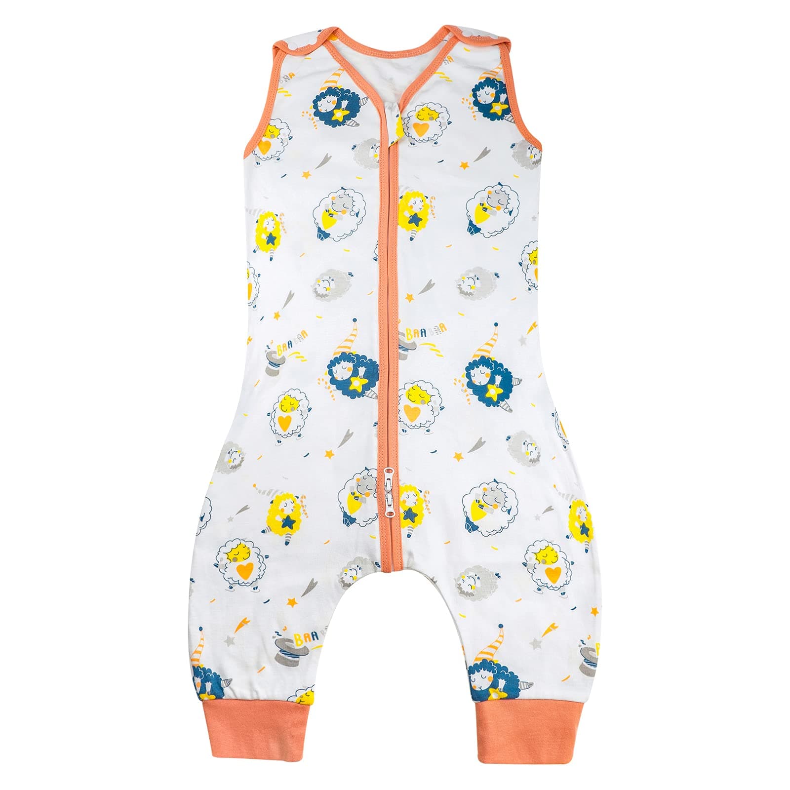 MOEMOE BABY Sleep Sack with Feet, Baby Sleeping Bag Sleeveless, Wearable Blanket Baby with Legs, Cotton Toddler Sleep Sack, 12Months - 7T