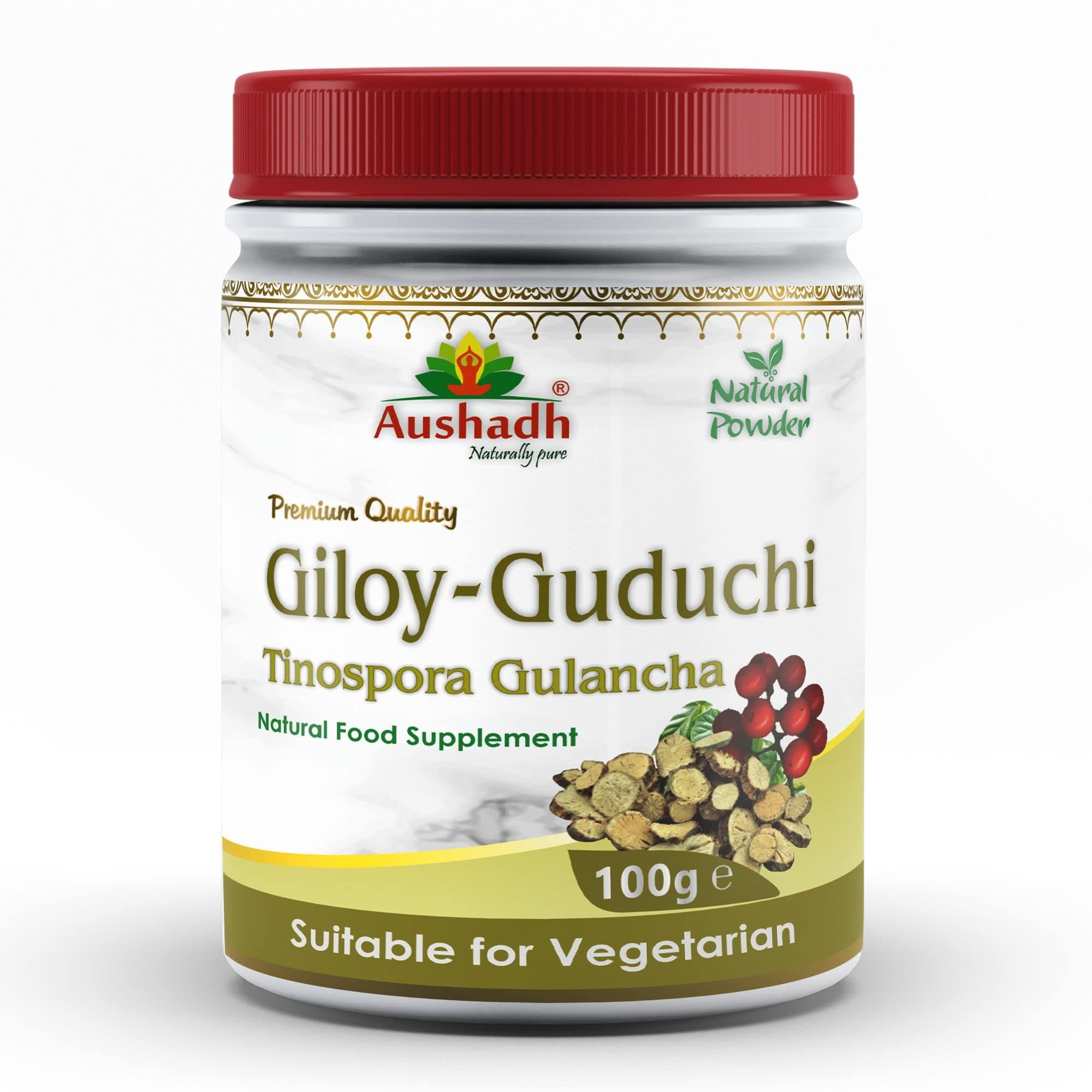 Pure Guduchi Giloy Powder, Tinospora Cordifolia