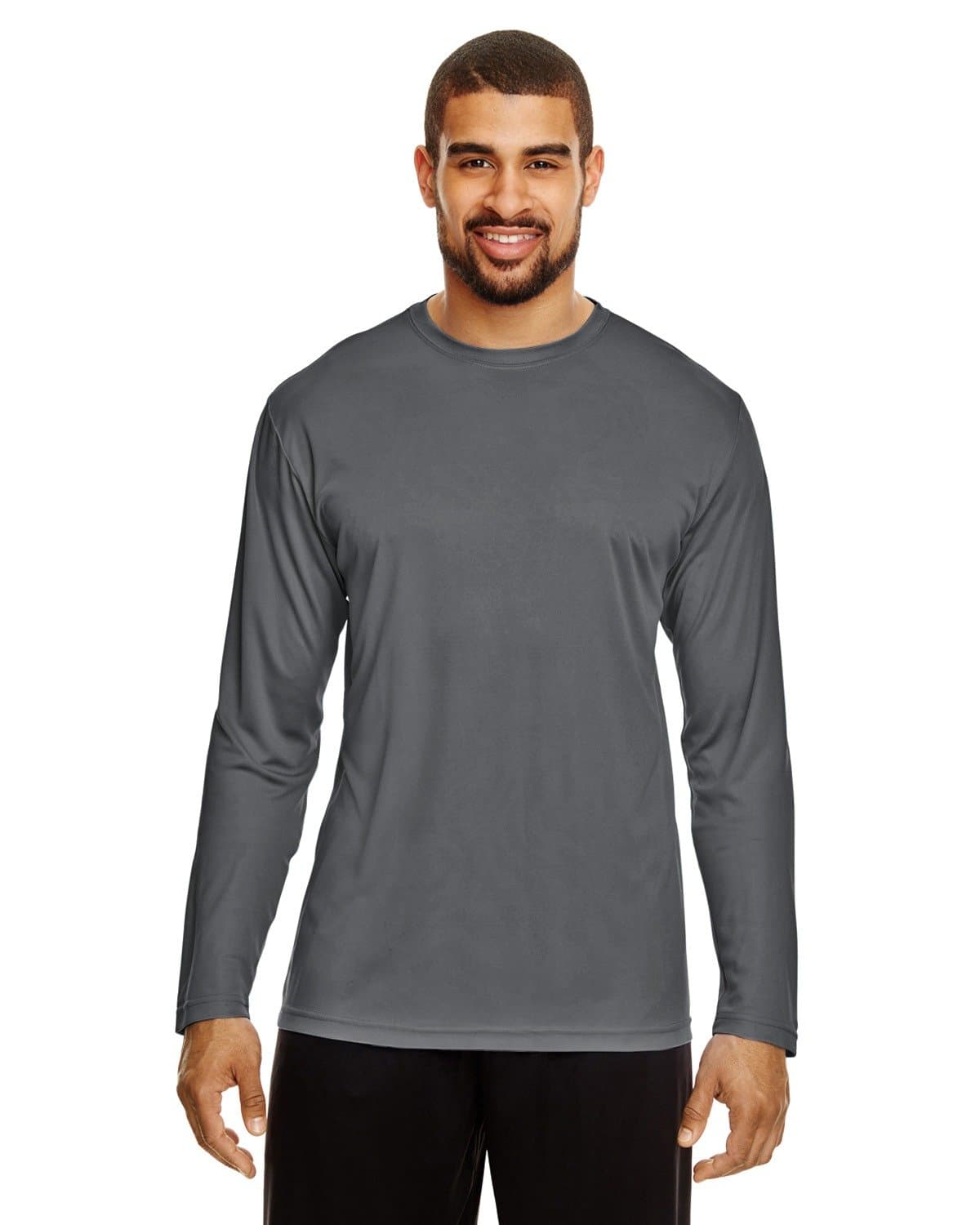 Team 365 Men's Zone Performance Long-Sleeve T-Shirt M SPORT GRAPHITE