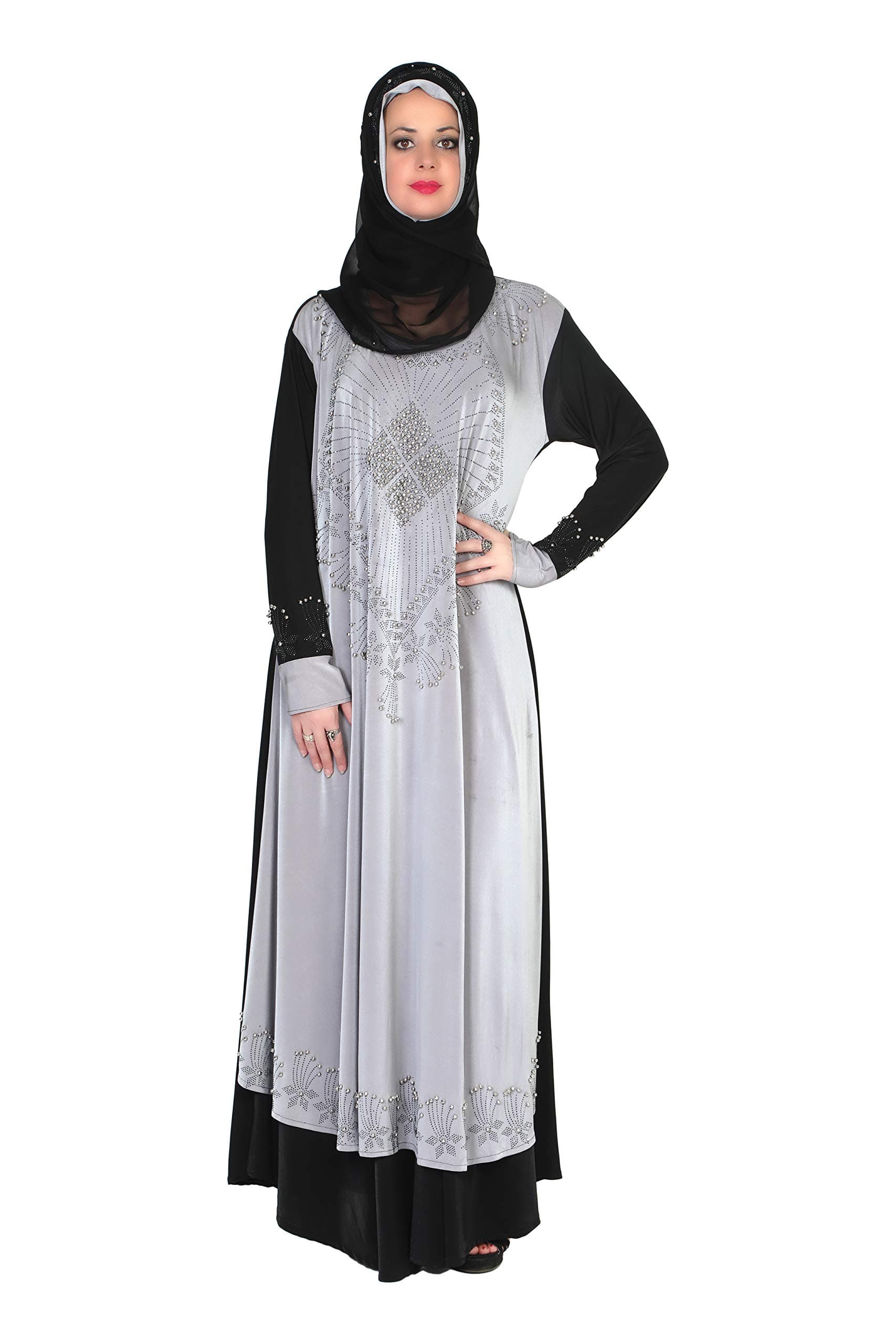 SOFIASIMPORTED Designer Burkha- Abaya/Hijab Set - Premium Al Nida Fabric