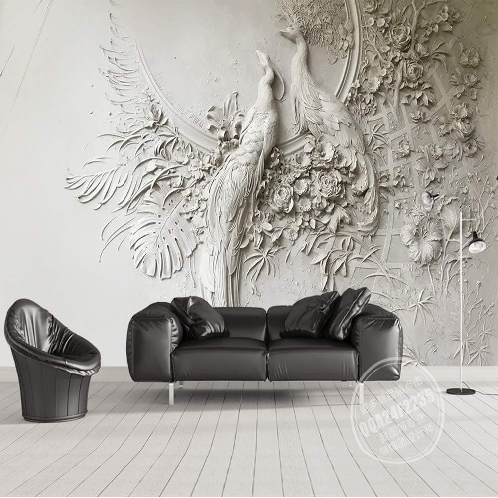 Wall Mural Peacock Mural Custom Wallpaper Large Wall Murals Home Decor