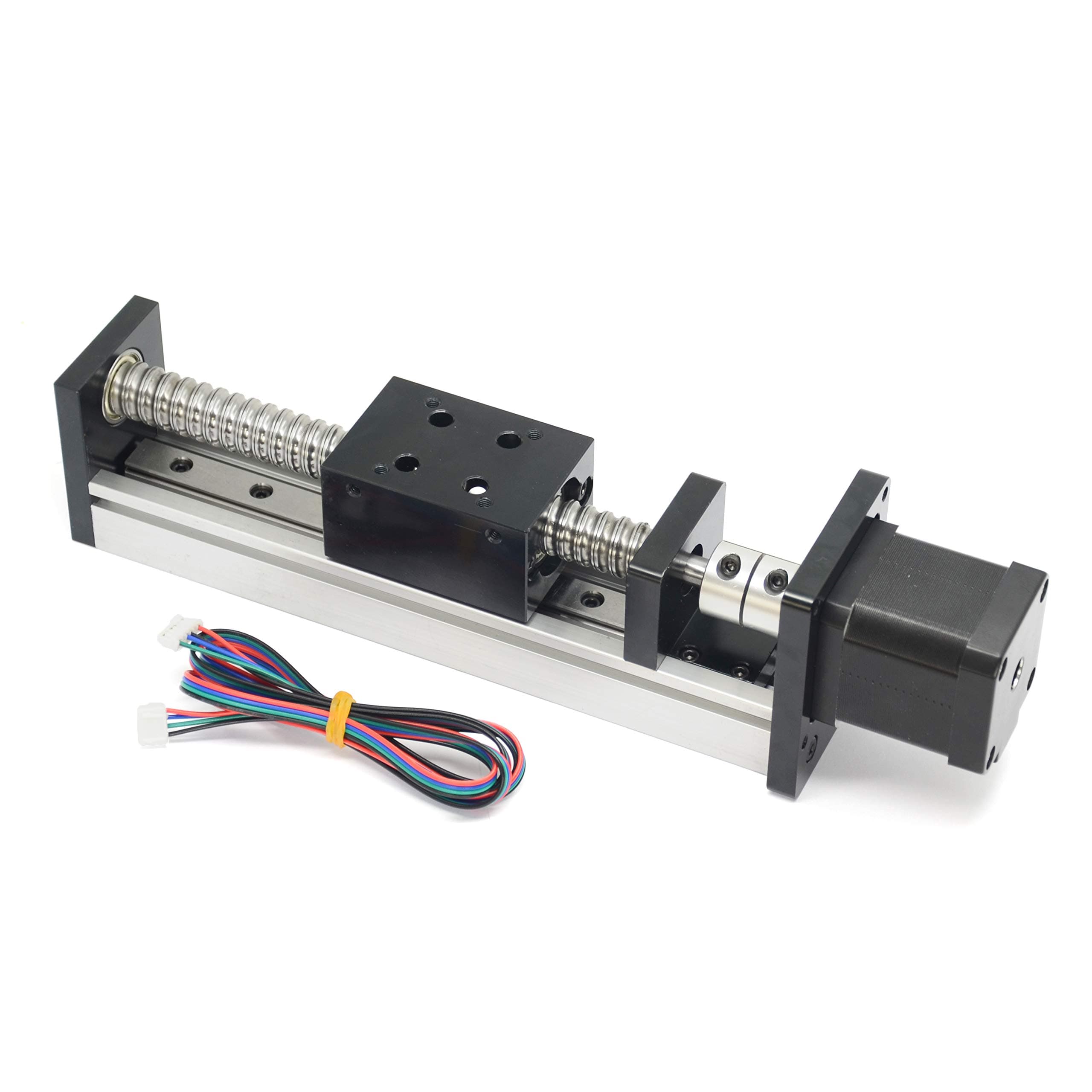 100mm Length Travel Linear Stage Actuator with Square Linear Rails Ballscrew SFU1605 with NEMA17 Stepper Motor for DIY CNC Router Parts X Y Z Axis
