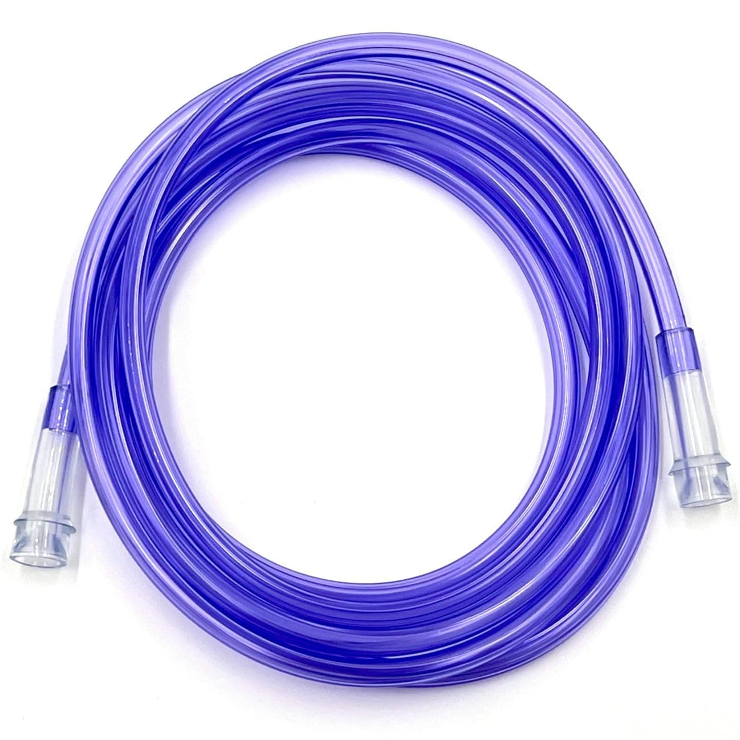 ResOne 50Ft Oxygen Supply Tubing, Crush Resistant, Standard Connectors for Nasal Cannulas, Cannula Nasal Tubing, Oxygen Concentrator - Purple