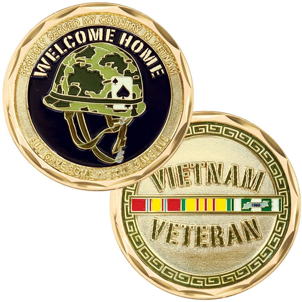 MEDALS OF AMERICA EST. 1976 Vietnam Helmet Challenge Coin