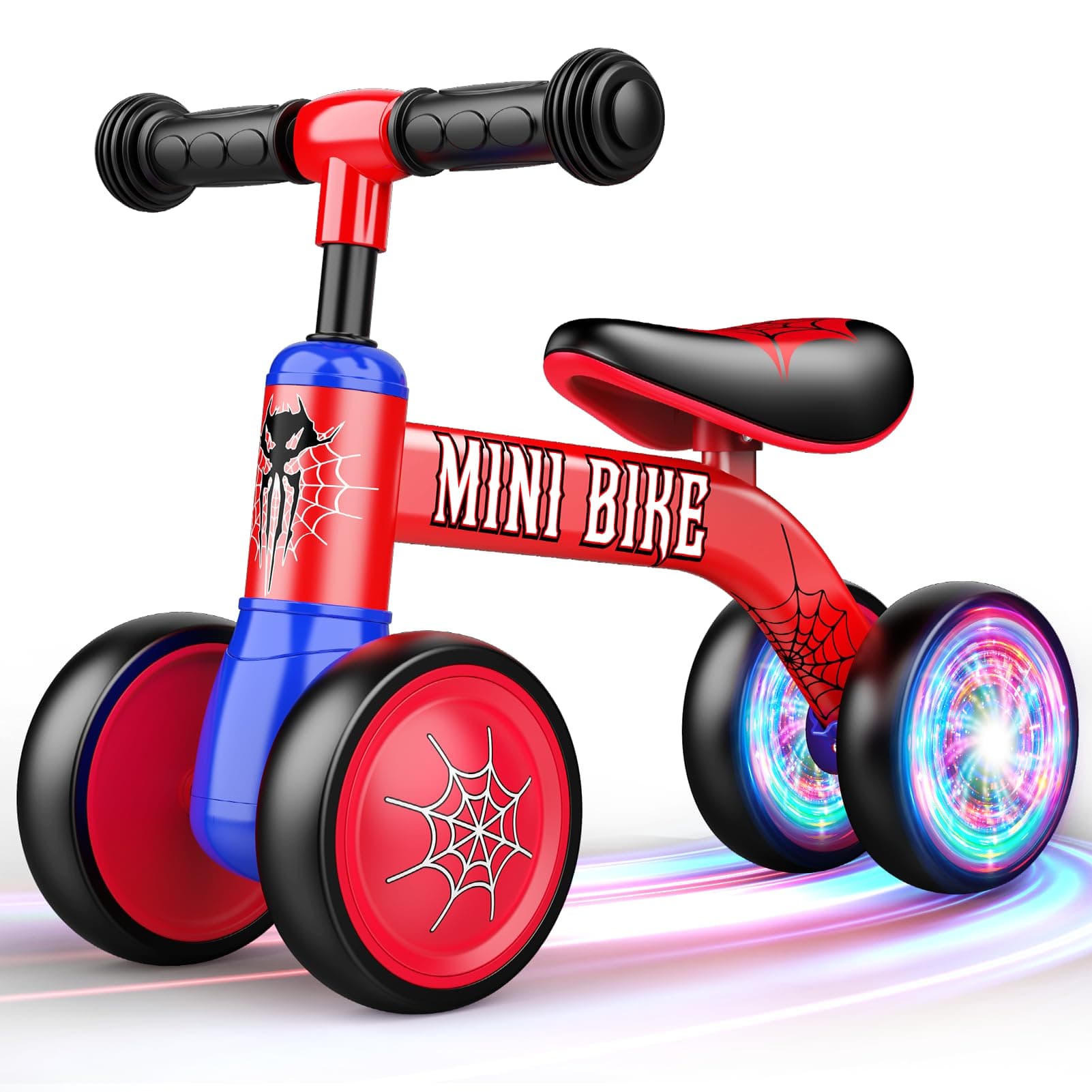 Braxel Baby Balance Bike 1 2 Year Old, 2 Wheels Lighting Ride On Toys for 1 2 Year Old Boys, Baby Bike Toys 1 2 Year Old Girls Boys Gifts, Toddler Toys Birthday Easter Gifts for Kids