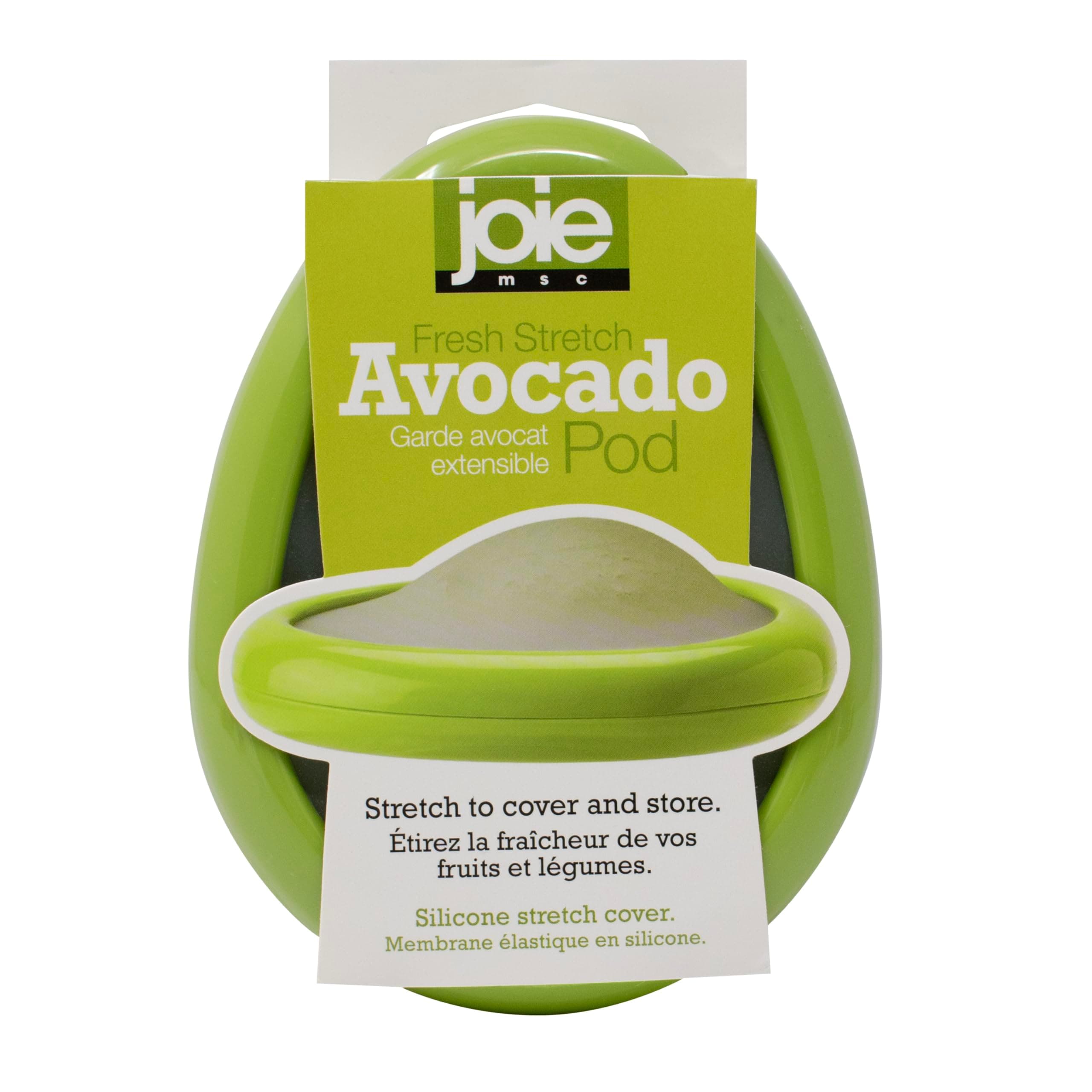 Joie Avocado Saver – Silicone Avocado Storage Pod with Stretch-to-Fit Cover, Reusable & BPA-Free, Green