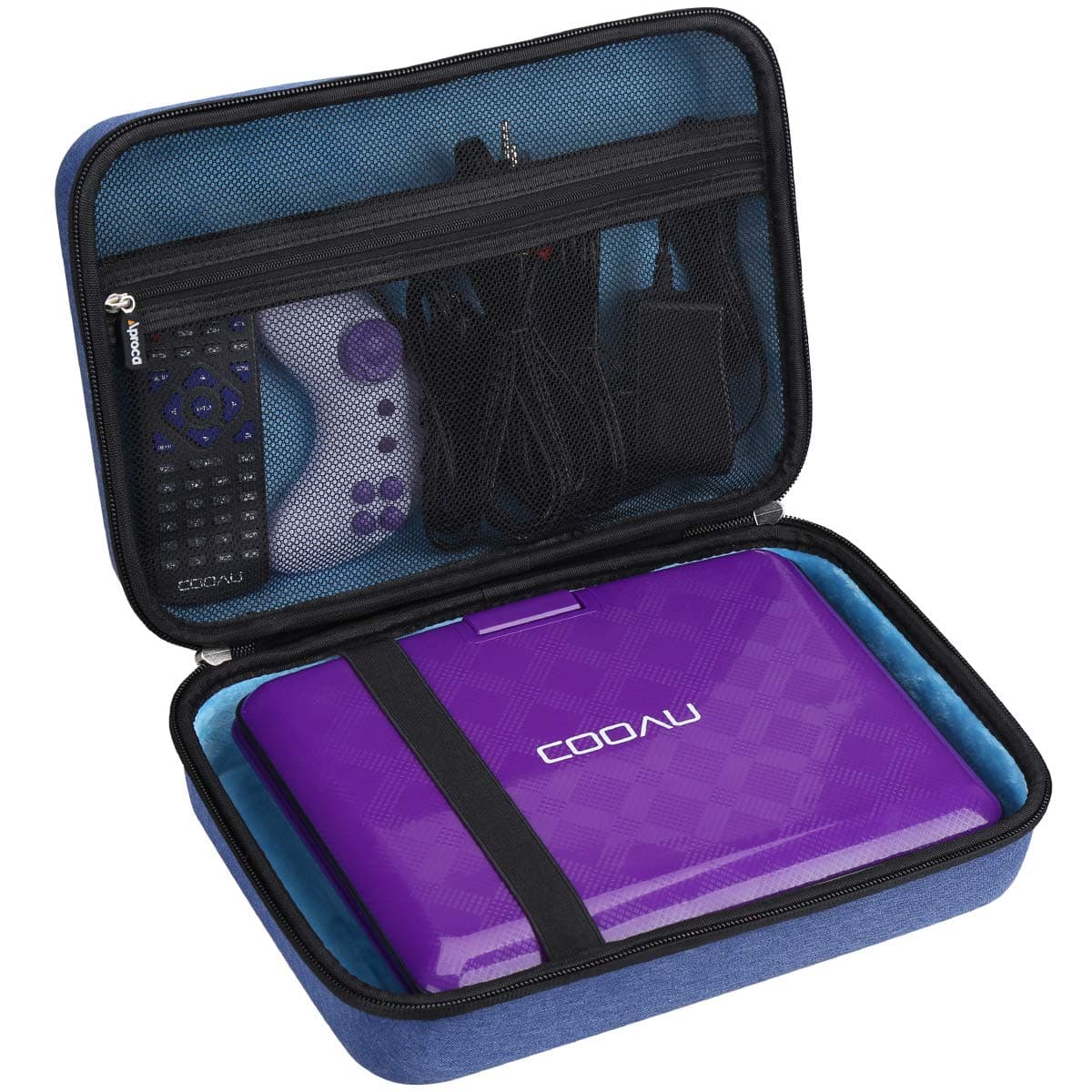Hard Storage Travel Blue Case, for ieGeek 11.5", COOAU 11.5" / 12.5" Portable DVD Player