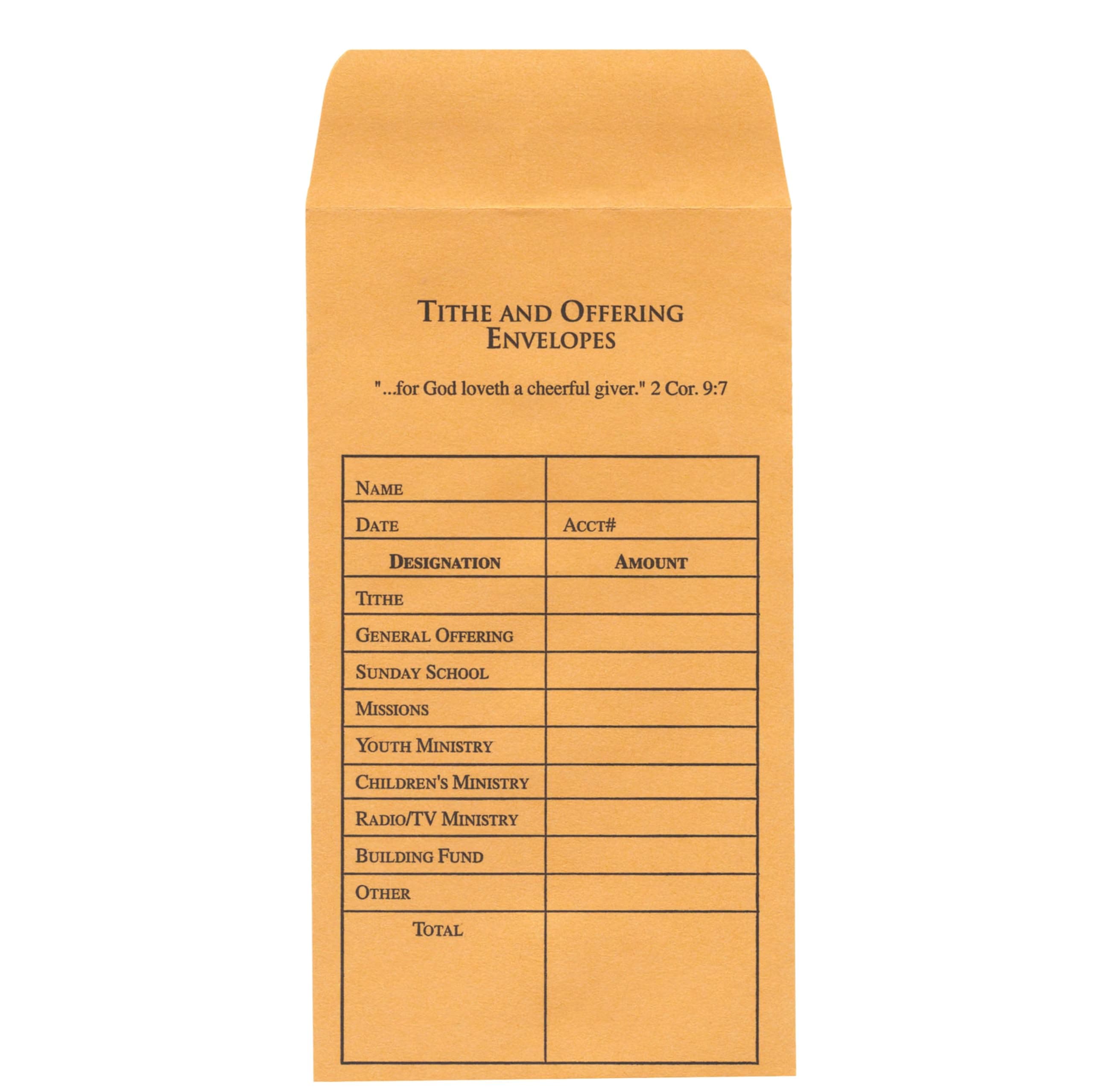 Tithe and Offering Envelope, 100 Count