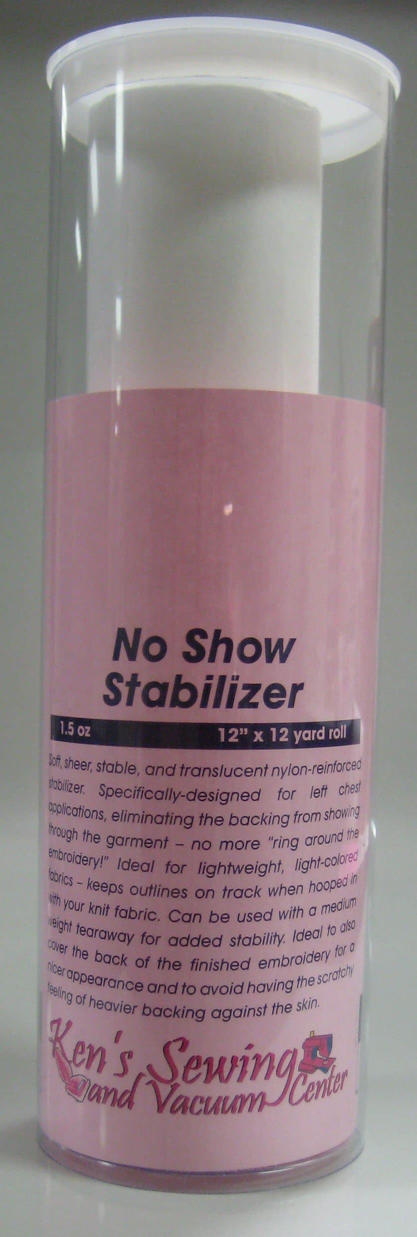 NO SHOW EMBROIDERY STABILIZER 12" X 12 YARDS